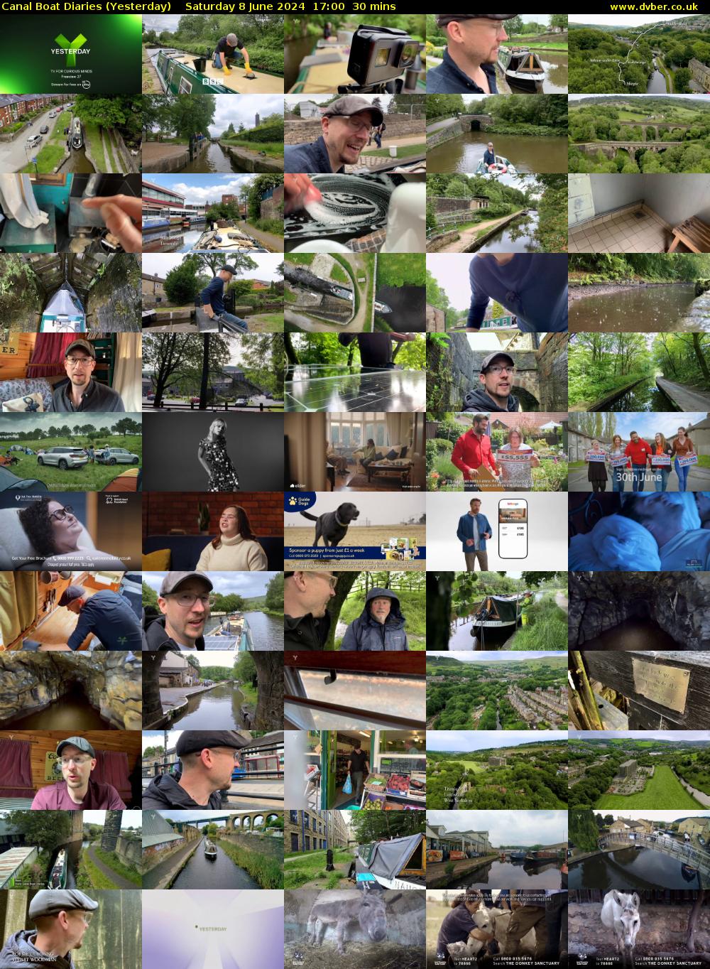 Canal Boat Diaries (Yesterday) Saturday 8 June 2024 17:00 - 17:30