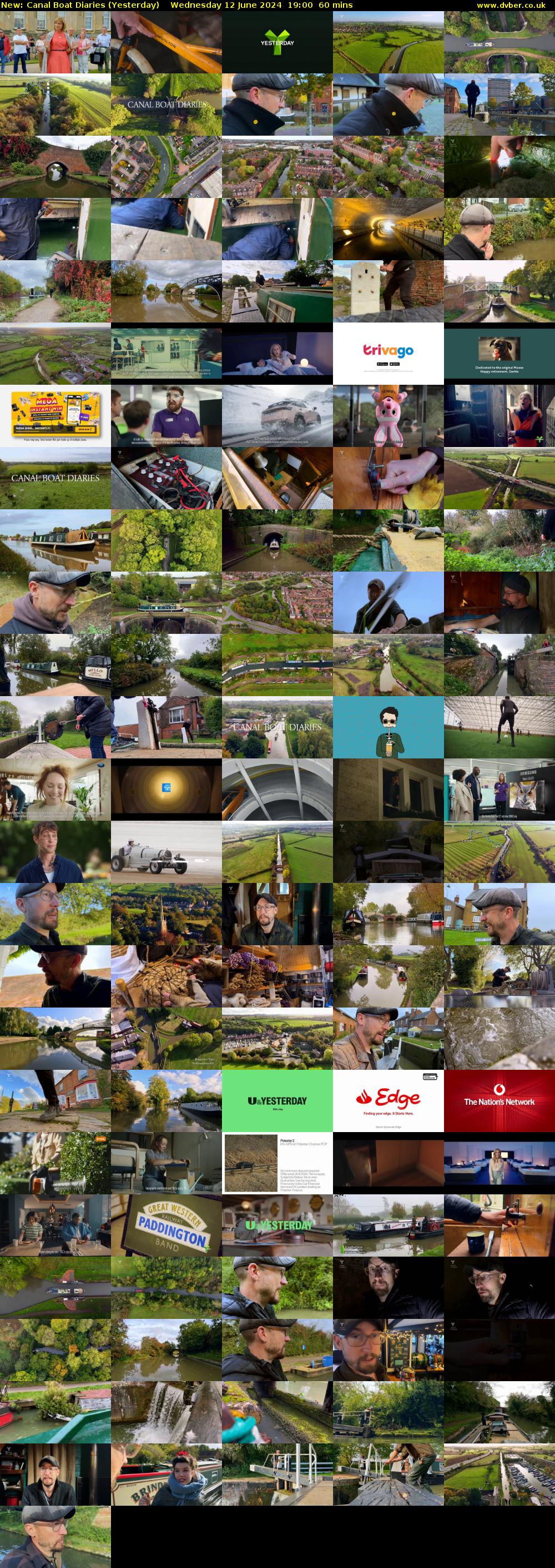 Canal Boat Diaries (Yesterday) Wednesday 12 June 2024 19:00 - 20:00