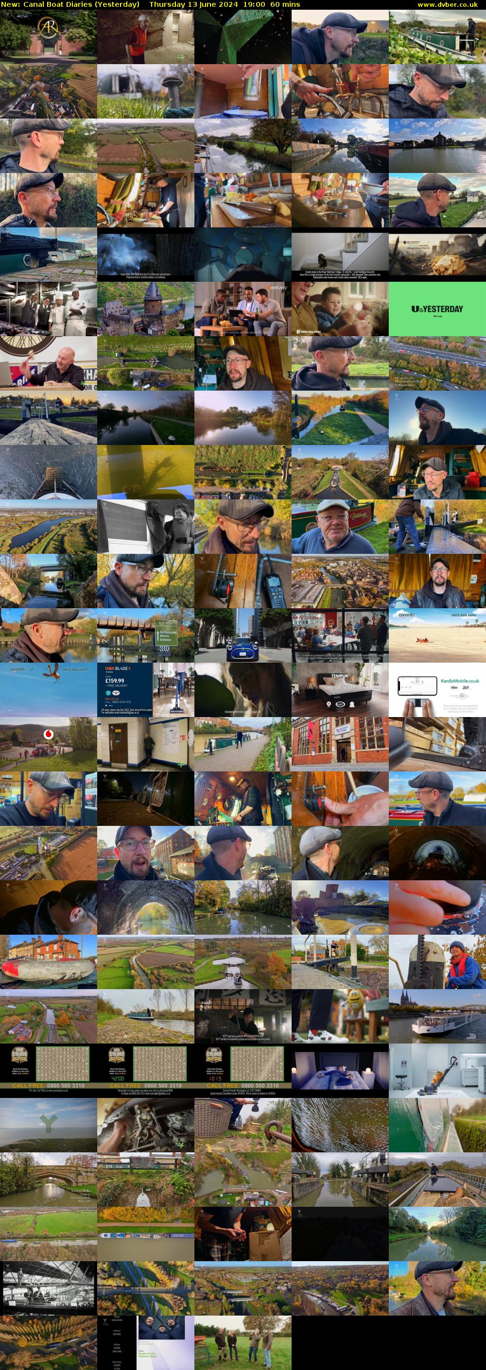 Canal Boat Diaries (Yesterday) Thursday 13 June 2024 19:00 - 20:00