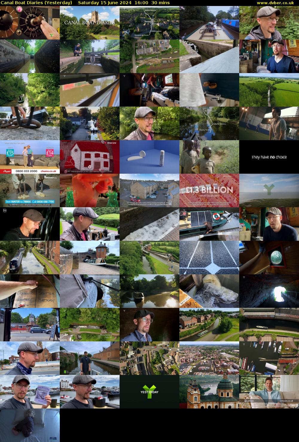 Canal Boat Diaries (Yesterday) Saturday 15 June 2024 16:00 - 16:30