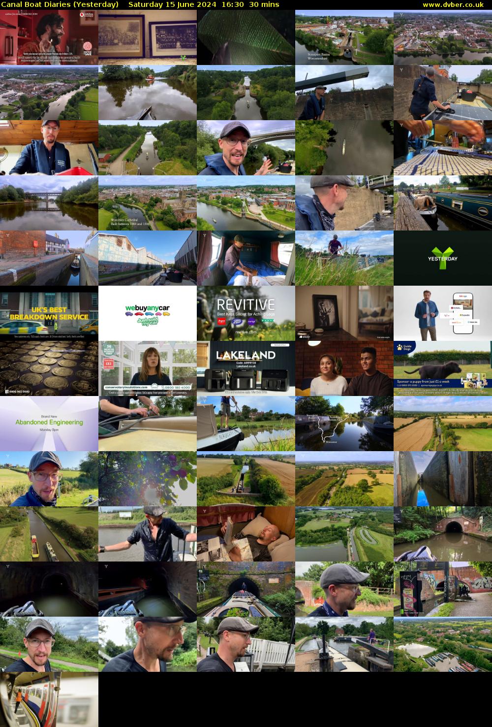 Canal Boat Diaries (Yesterday) Saturday 15 June 2024 16:30 - 17:00