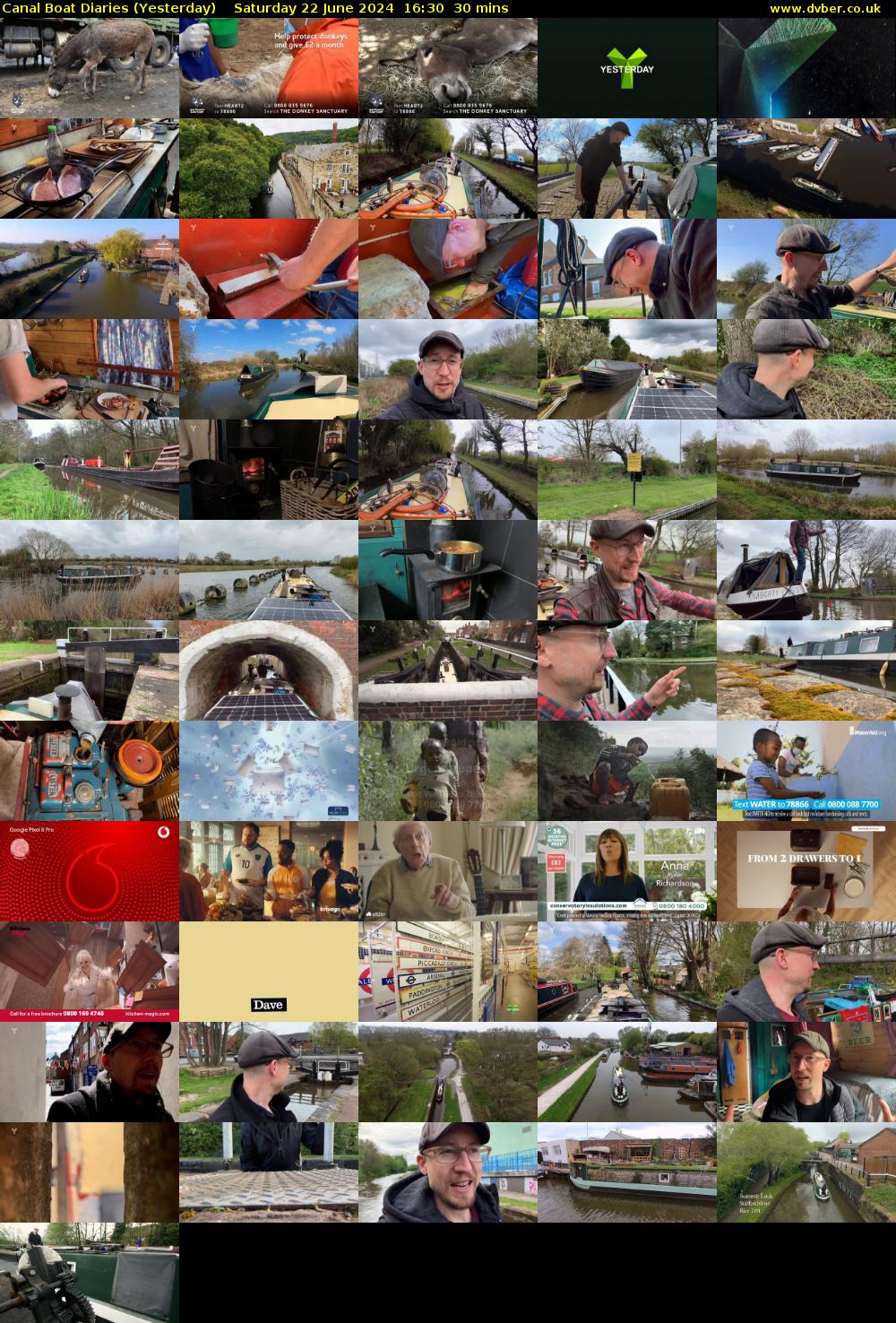 Canal Boat Diaries (Yesterday) Saturday 22 June 2024 16:30 - 17:00