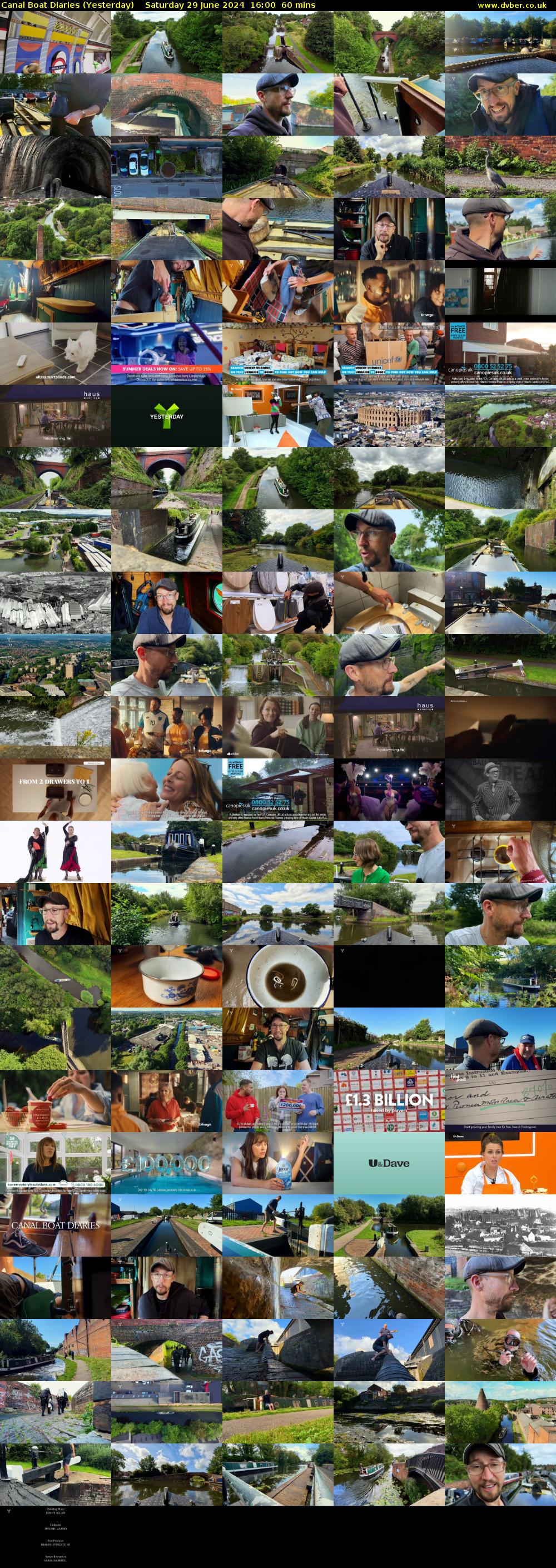 Canal Boat Diaries (Yesterday) Saturday 29 June 2024 16:00 - 17:00