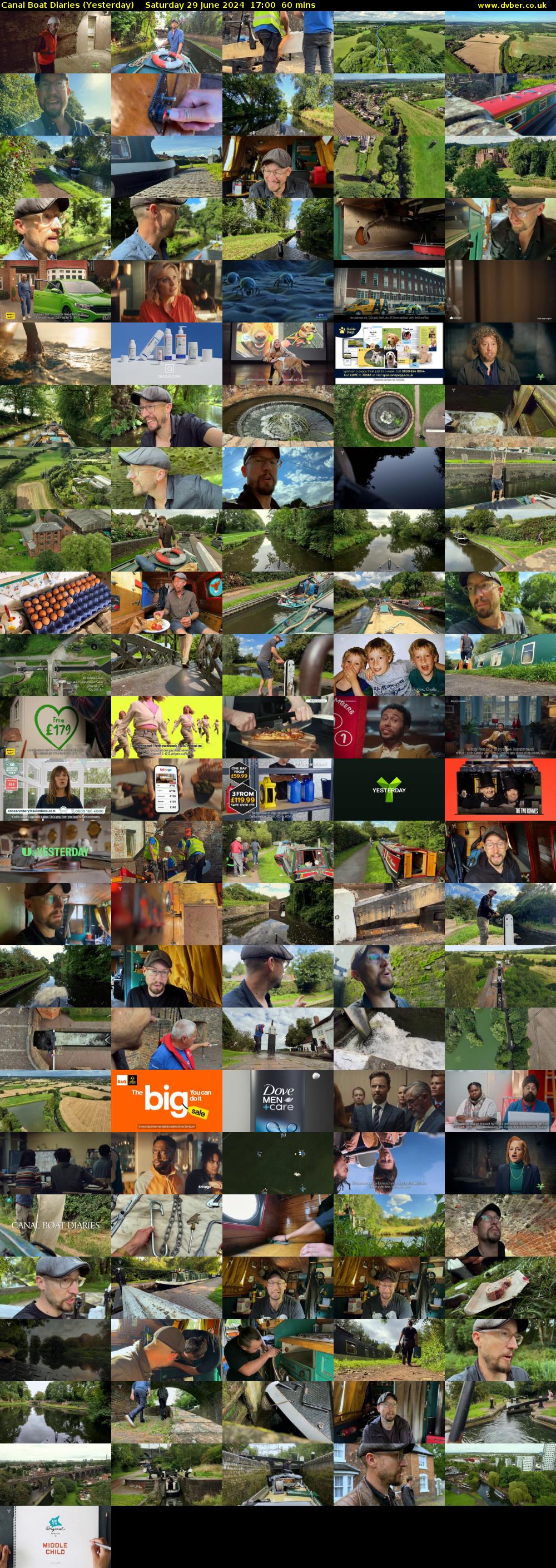 Canal Boat Diaries (Yesterday) Saturday 29 June 2024 17:00 - 18:00