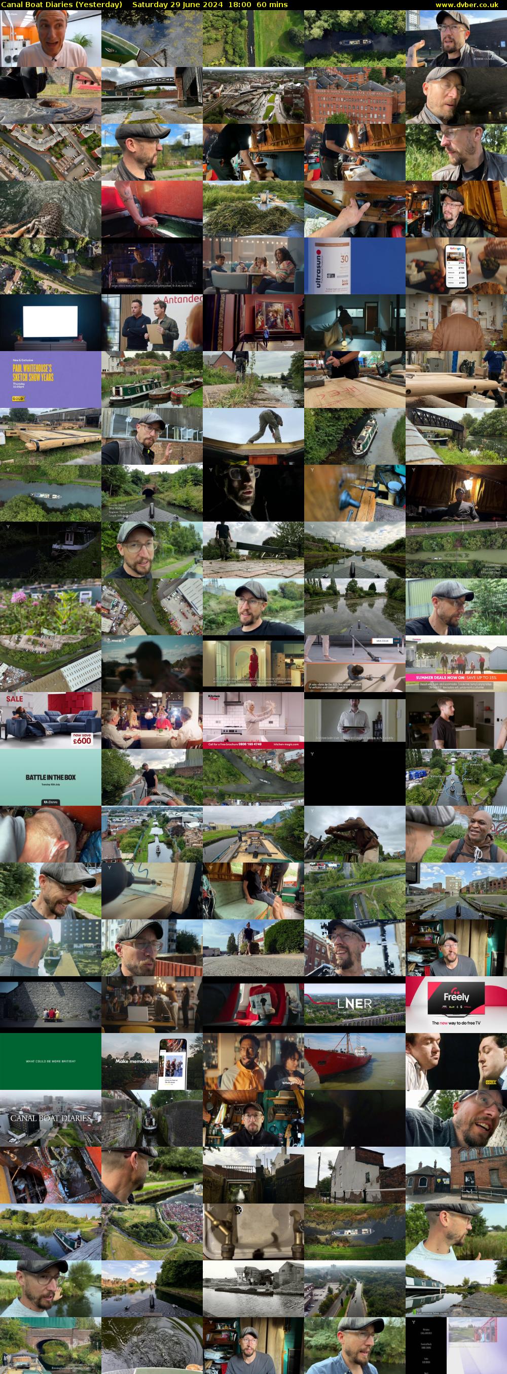 Canal Boat Diaries (Yesterday) Saturday 29 June 2024 18:00 - 19:00