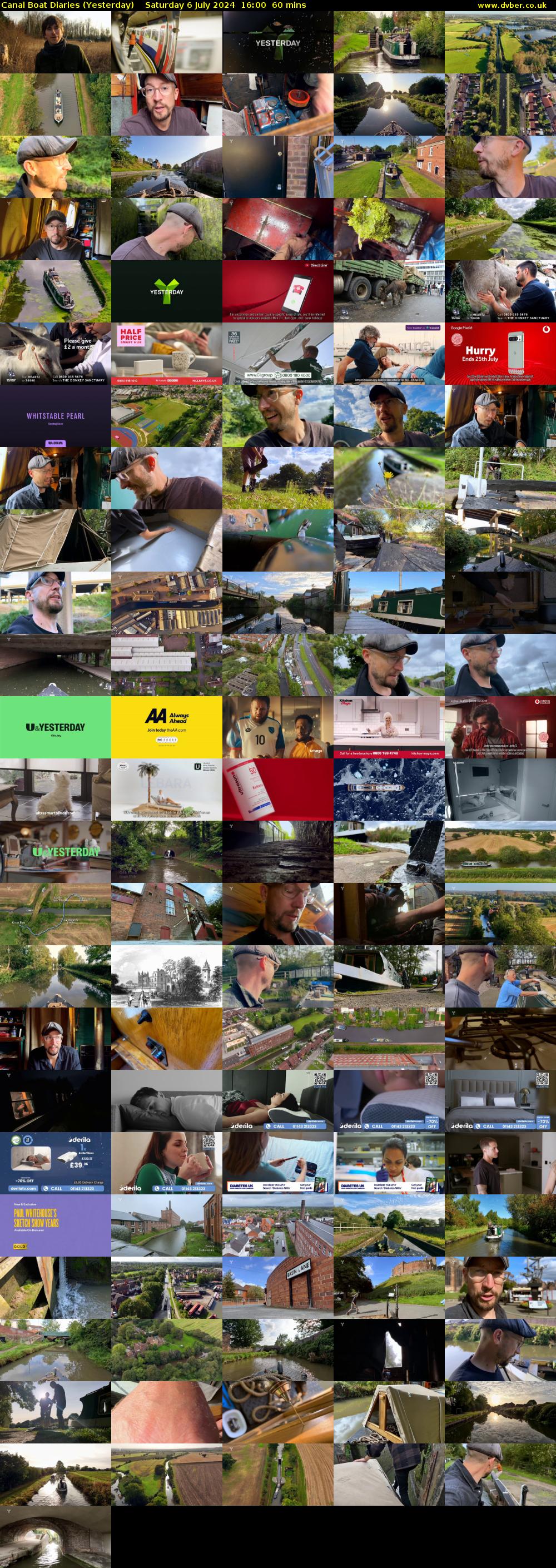 Canal Boat Diaries (Yesterday) Saturday 6 July 2024 16:00 - 17:00