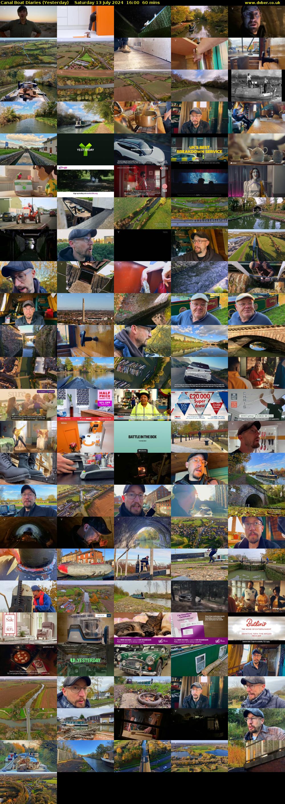 Canal Boat Diaries (Yesterday) Saturday 13 July 2024 16:00 - 17:00