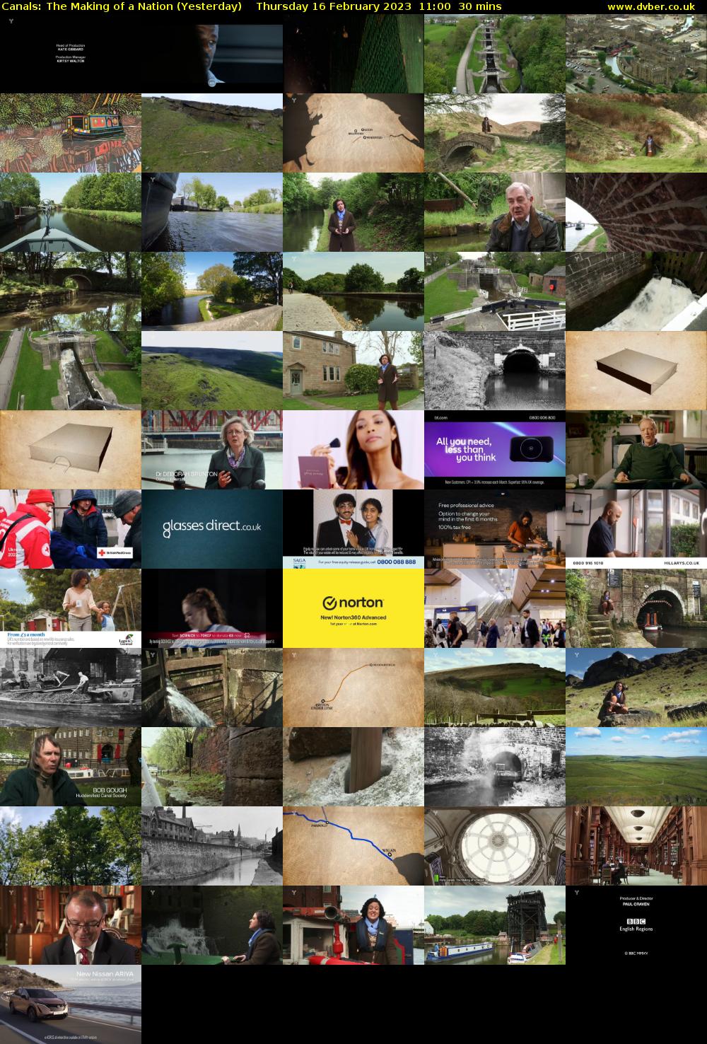 Canals: The Making of a Nation (Yesterday) Thursday 16 February 2023 11:00 - 11:30