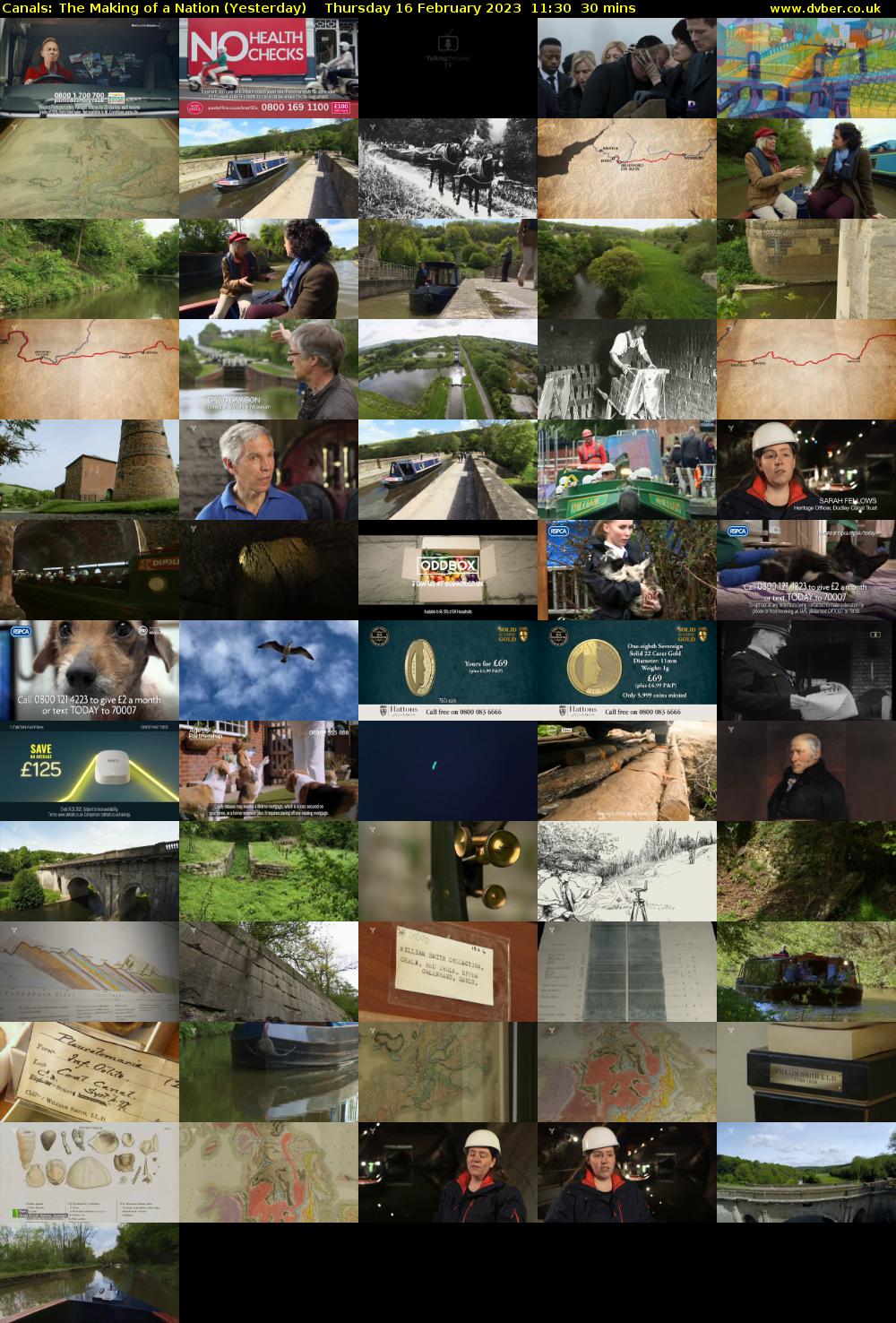Canals: The Making of a Nation (Yesterday) Thursday 16 February 2023 11:30 - 12:00