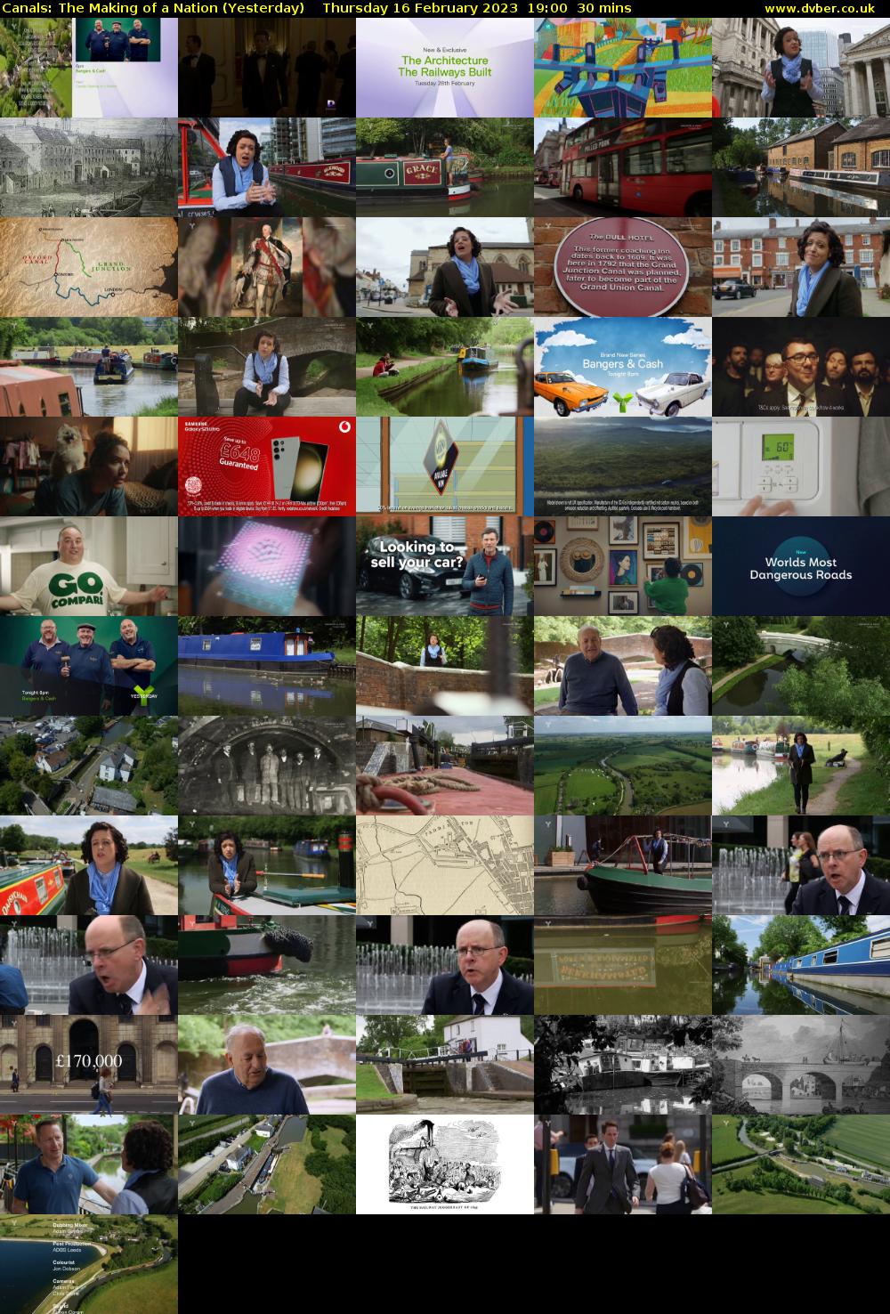 Canals: The Making of a Nation (Yesterday) Thursday 16 February 2023 19:00 - 19:30