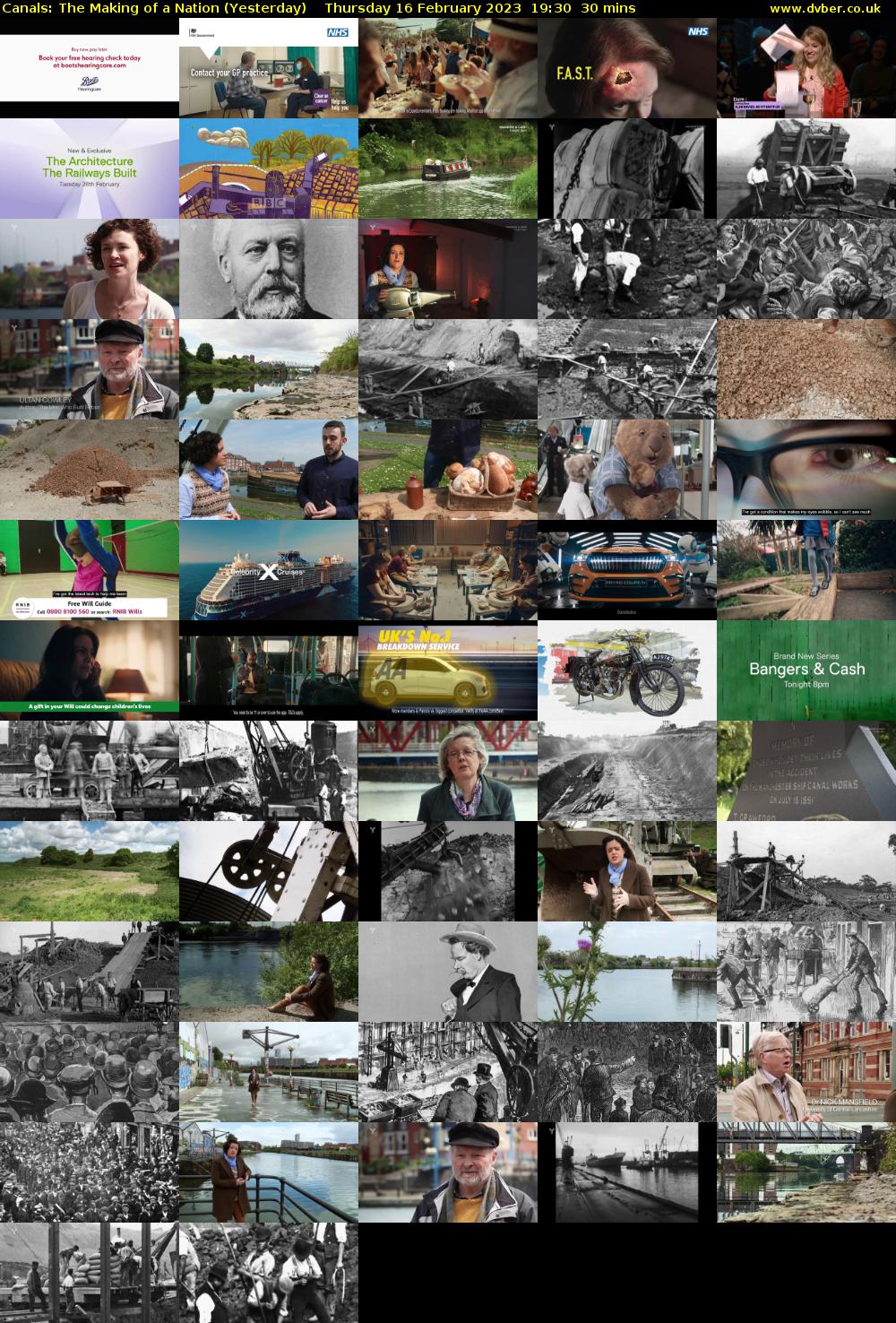 Canals: The Making of a Nation (Yesterday) Thursday 16 February 2023 19:30 - 20:00