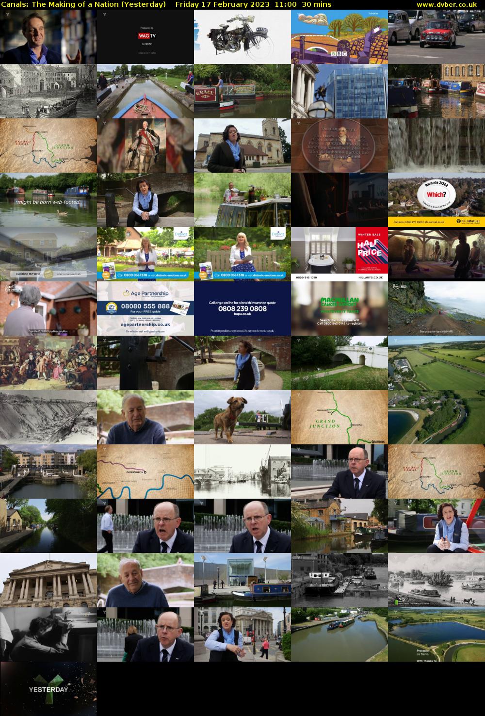 Canals: The Making of a Nation (Yesterday) Friday 17 February 2023 11:00 - 11:30