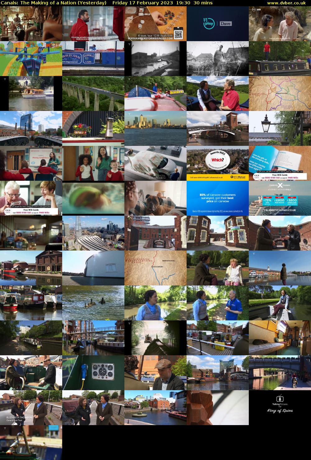 Canals: The Making of a Nation (Yesterday) Friday 17 February 2023 19:30 - 20:00