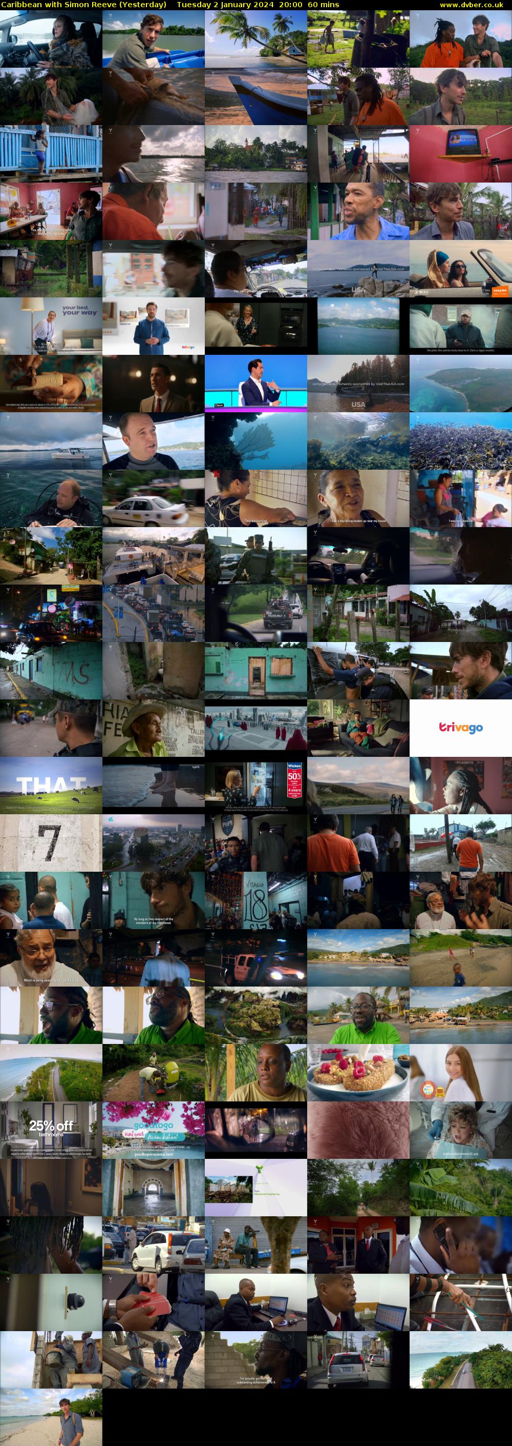 Caribbean with Simon Reeve (Yesterday) Tuesday 2 January 2024 20:00 - 21:00