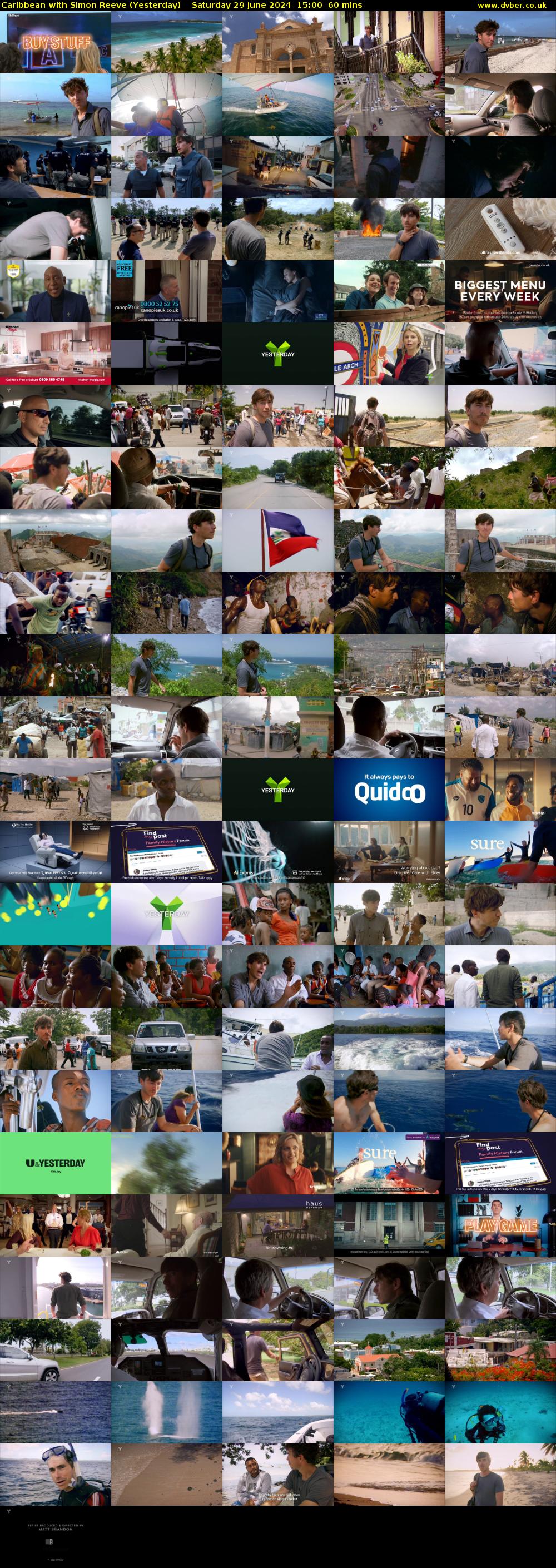 Caribbean with Simon Reeve (Yesterday) Saturday 29 June 2024 15:00 - 16:00