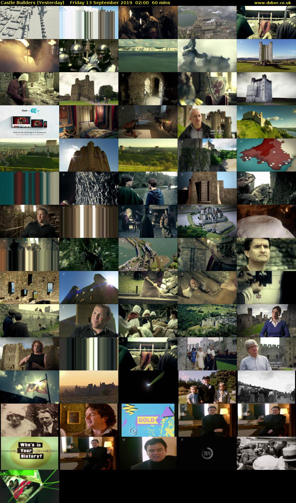 Castle Builders (Yesterday) Friday 13 September 2019 02:00 - 03:00