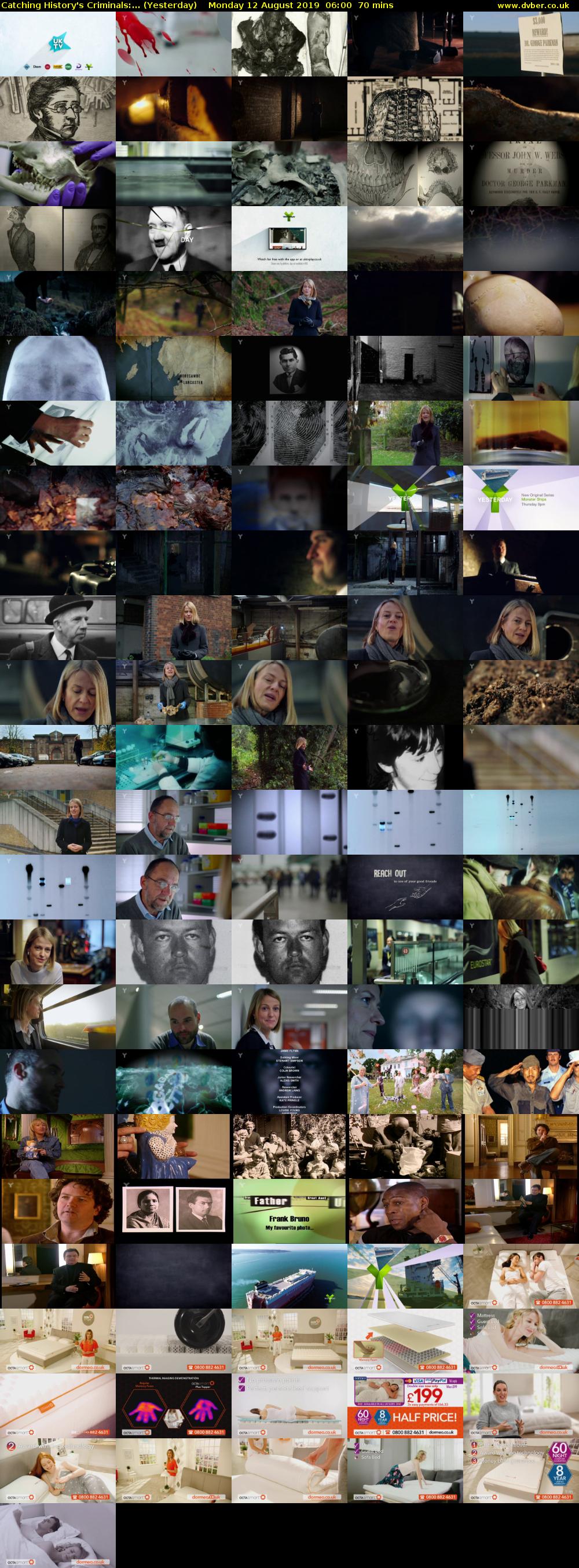 Catching History's Criminals:... (Yesterday) Monday 12 August 2019 06:00 - 07:10