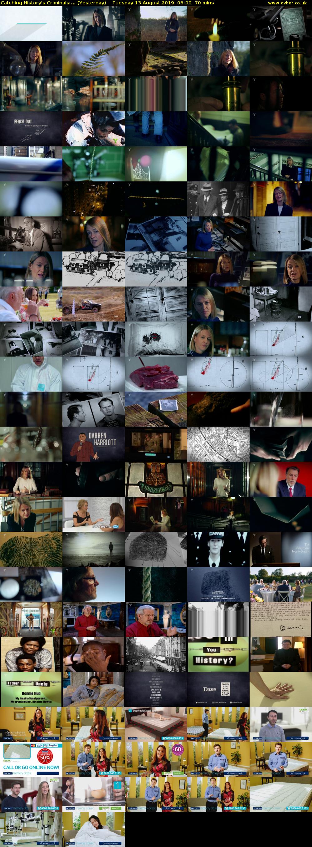 Catching History's Criminals:... (Yesterday) Tuesday 13 August 2019 06:00 - 07:10