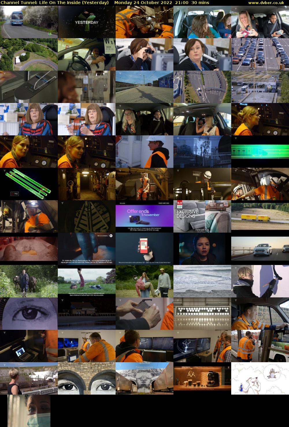 Channel Tunnel: Life On The Inside (Yesterday) Monday 24 October 2022 21:00 - 21:30