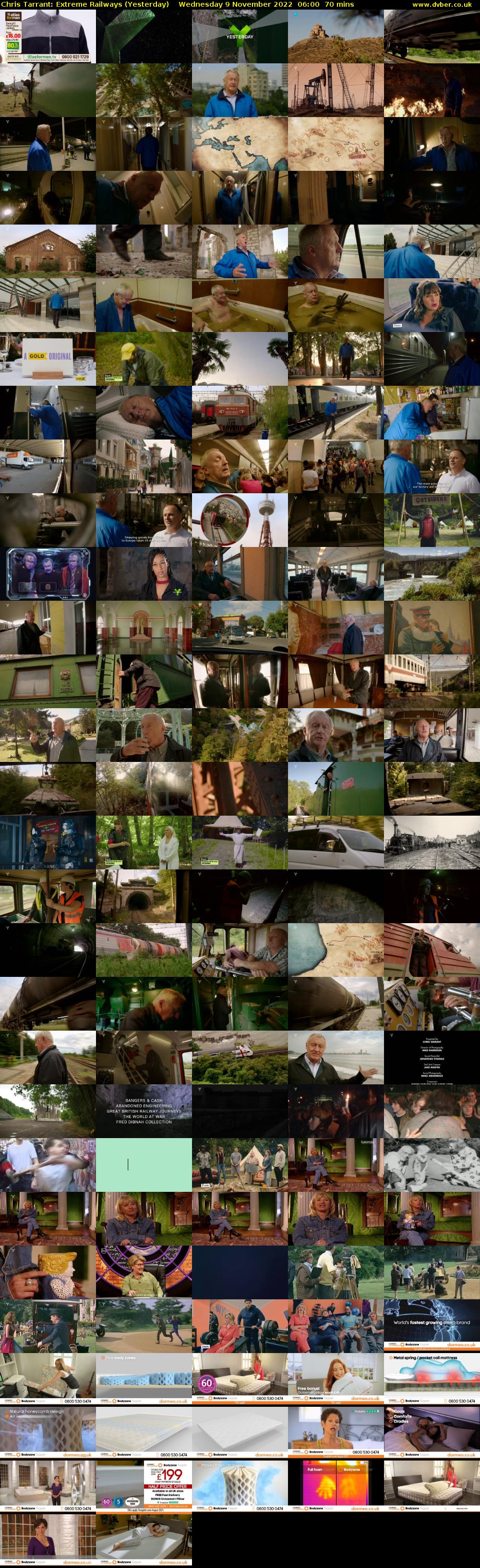 Chris Tarrant: Extreme Railways (Yesterday) Wednesday 9 November 2022 06:00 - 07:10