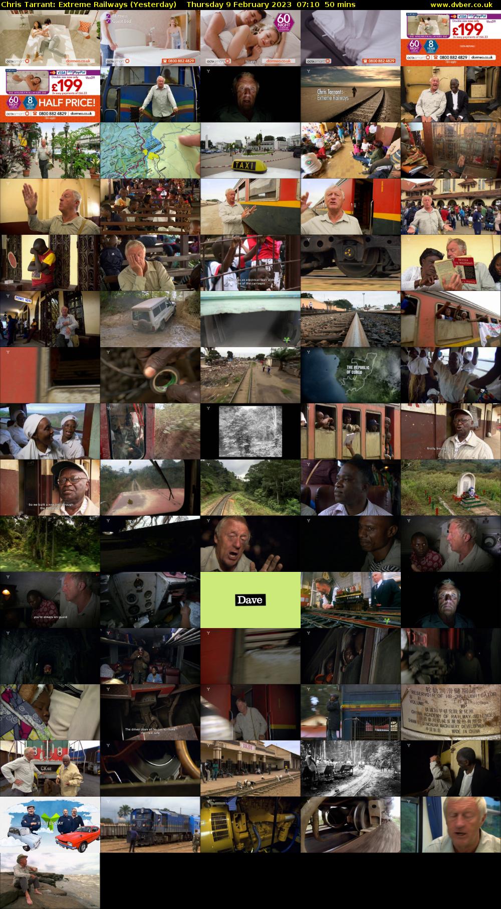 Chris Tarrant: Extreme Railways (Yesterday) Thursday 9 February 2023 07:10 - 08:00