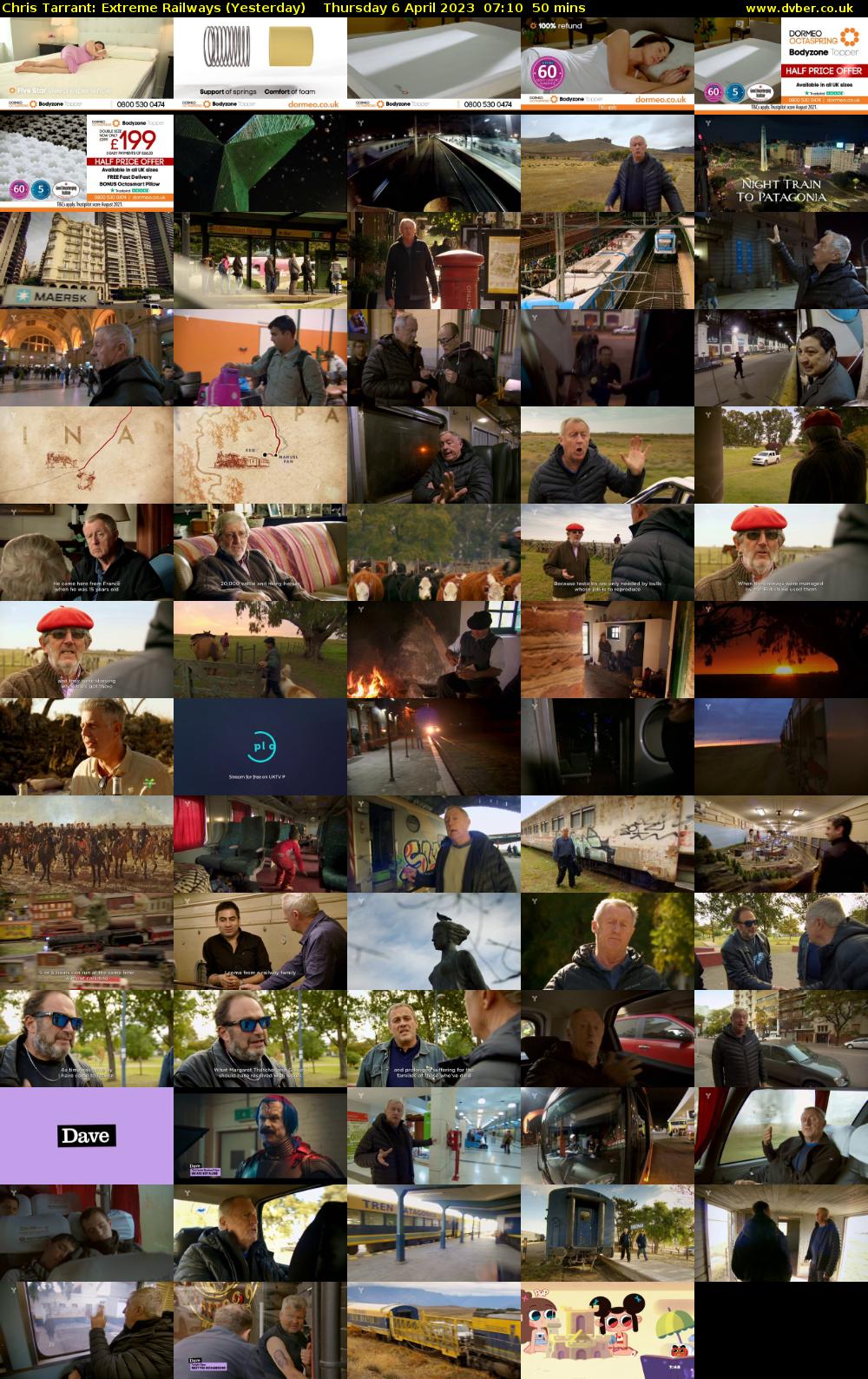 Chris Tarrant: Extreme Railways (Yesterday) Thursday 6 April 2023 07:10 - 08:00
