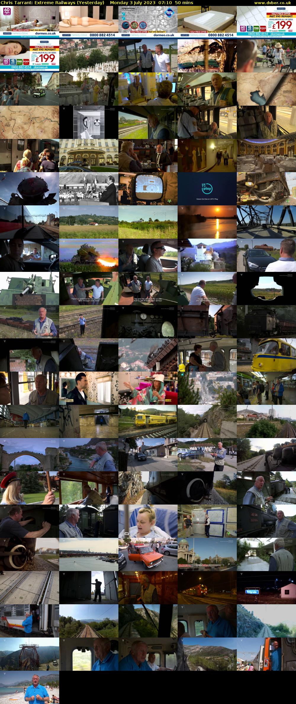 Chris Tarrant: Extreme Railways (Yesterday) Monday 3 July 2023 07:10 - 08:00