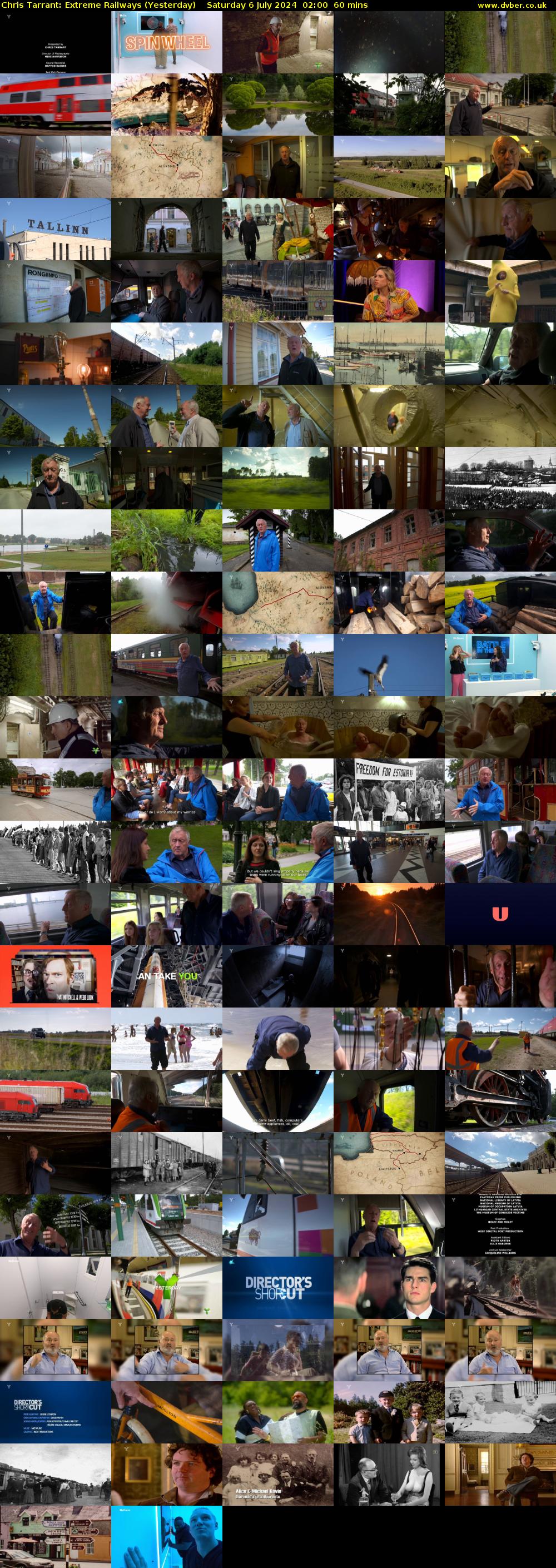 Chris Tarrant: Extreme Railways (Yesterday) Saturday 6 July 2024 02:00 - 03:00