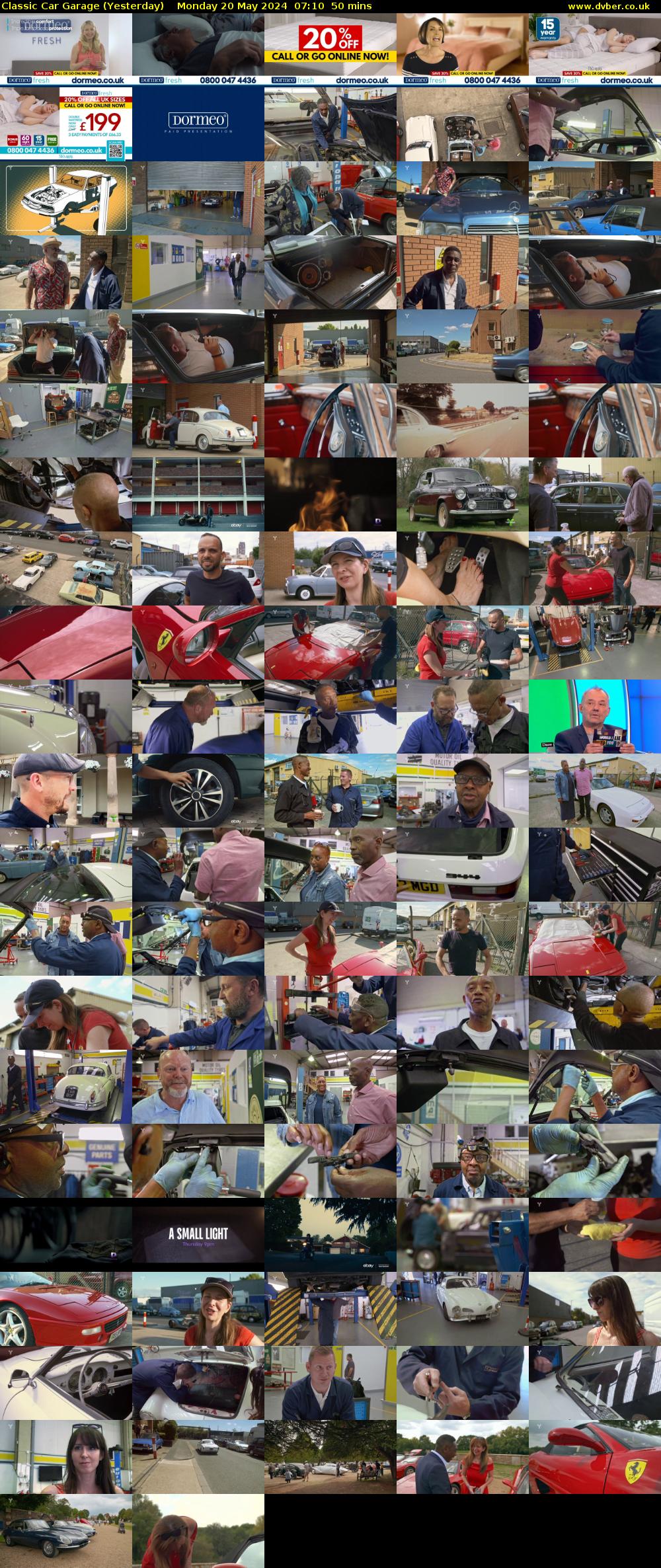 Classic Car Garage (Yesterday) Monday 20 May 2024 07:10 - 08:00