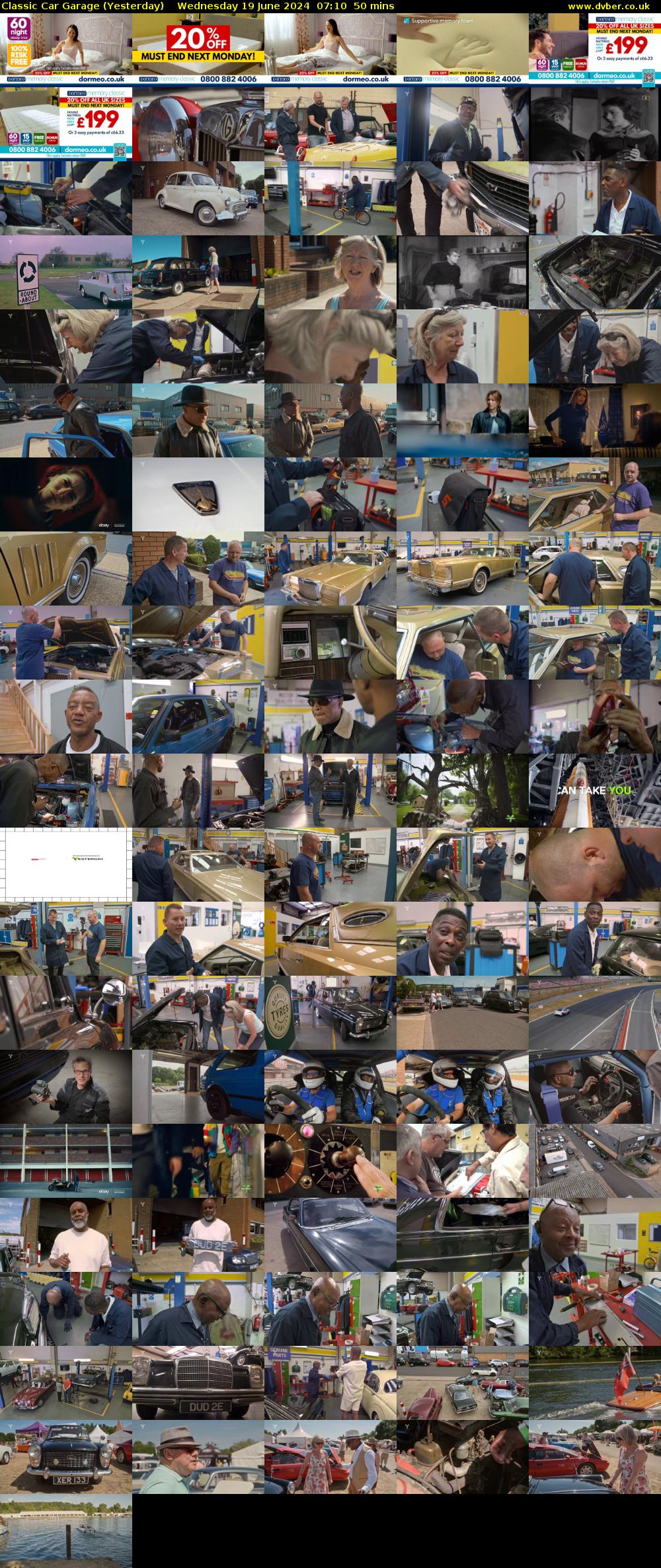 Classic Car Garage (Yesterday) Wednesday 19 June 2024 07:10 - 08:00