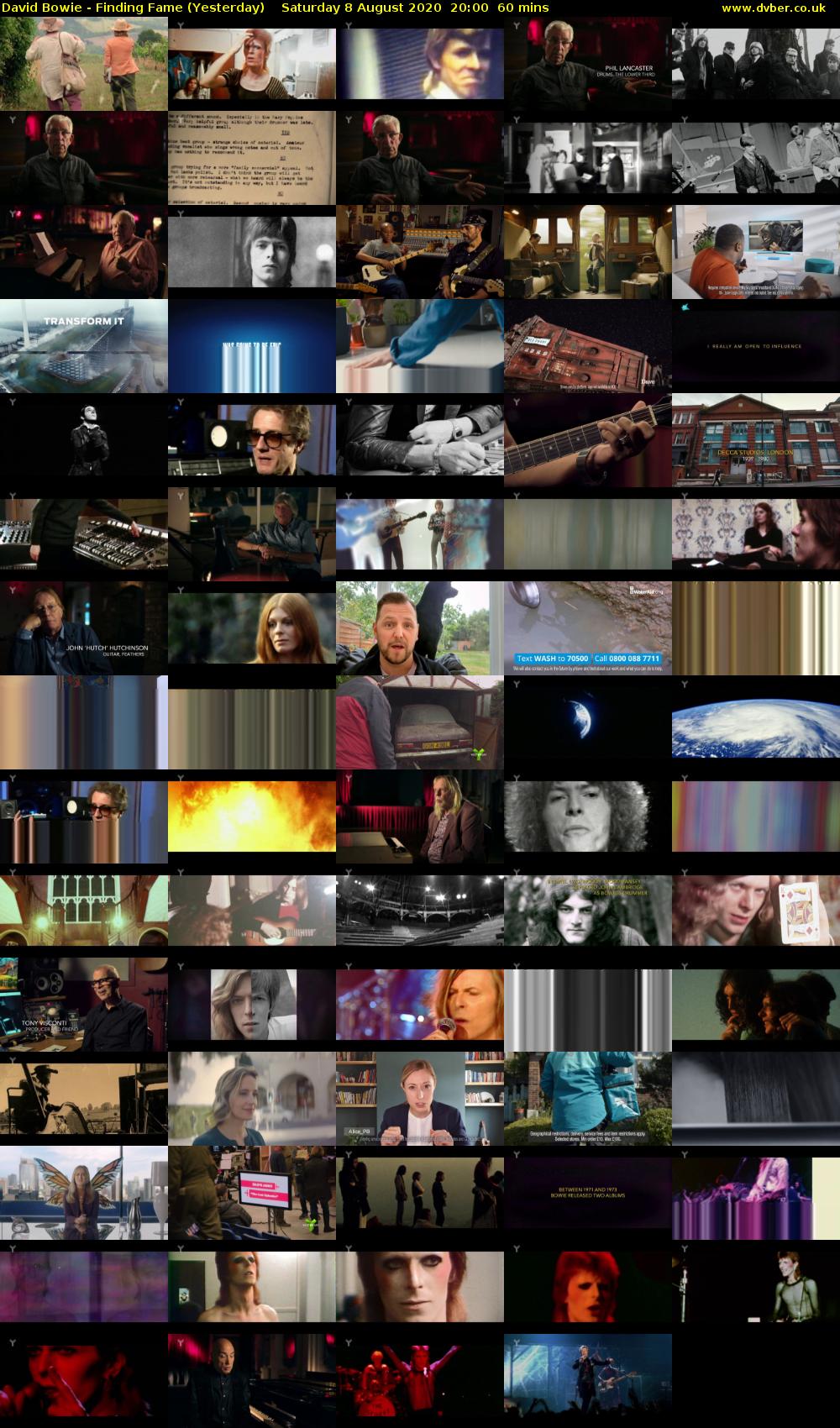 David Bowie - Finding Fame (Yesterday) Saturday 8 August 2020 20:00 - 21:00