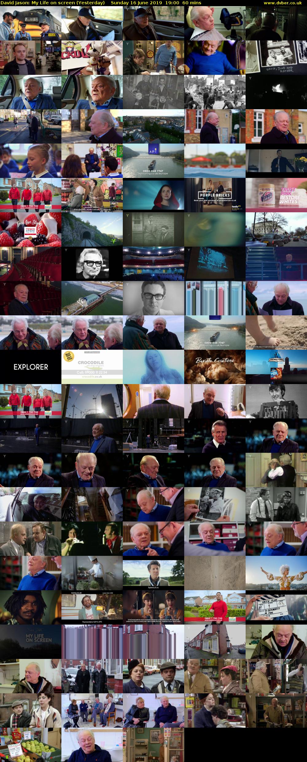 David Jason: My Life on screen (Yesterday) Sunday 16 June 2019 19:00 - 20:00