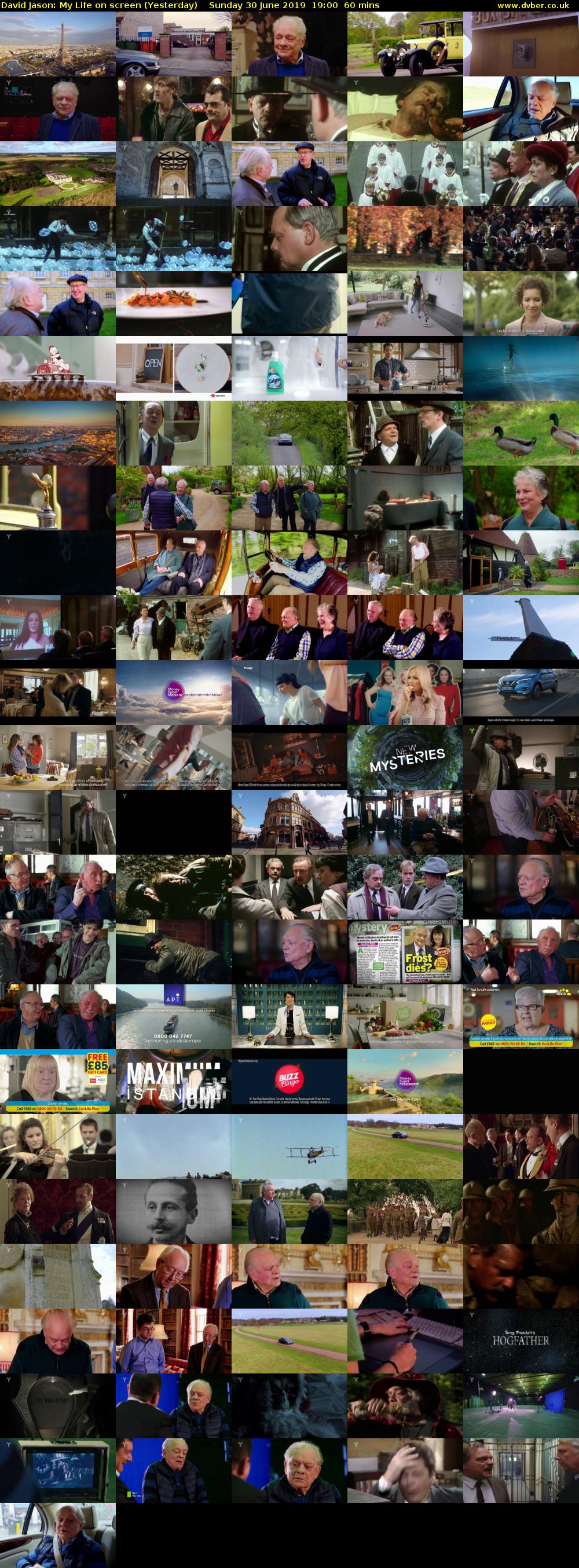 David Jason: My Life on screen (Yesterday) Sunday 30 June 2019 19:00 - 20:00