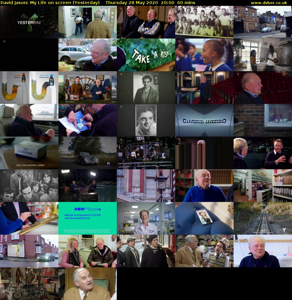 David Jason: My Life on screen (Yesterday) Thursday 28 May 2020 20:00 - 21:00