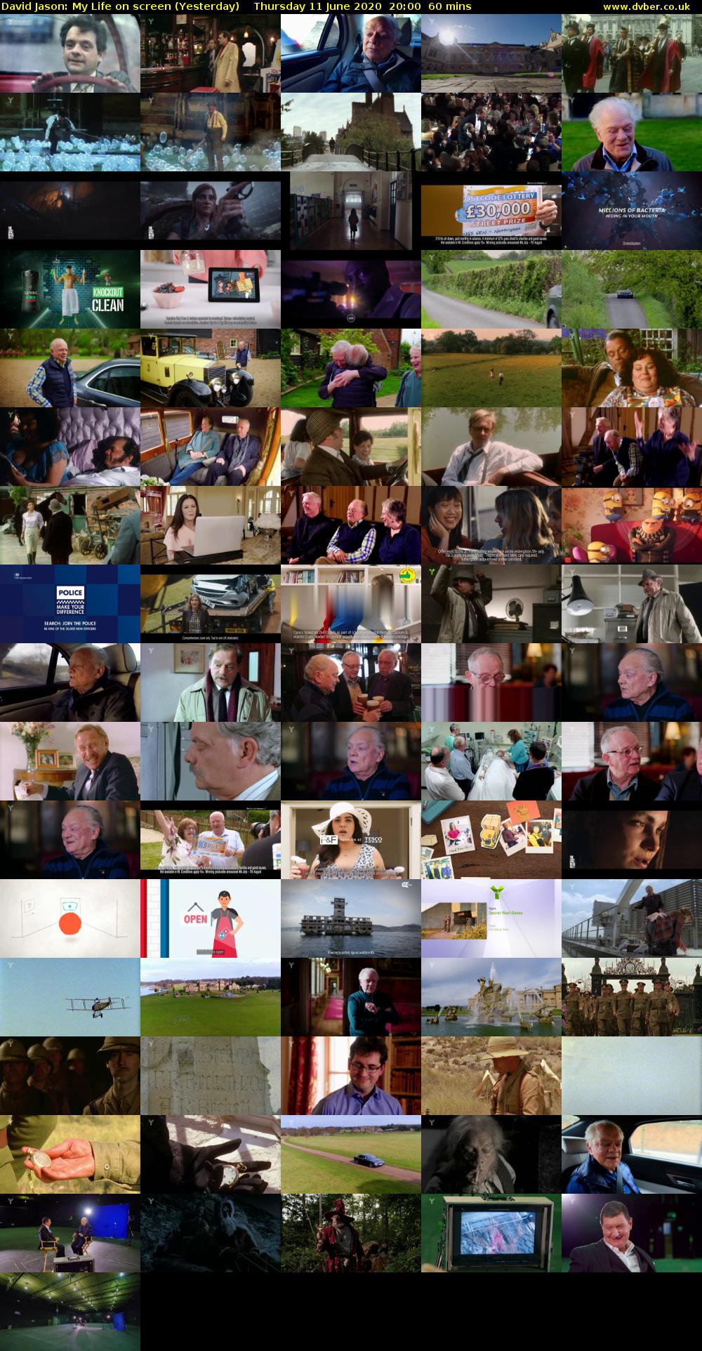 David Jason: My Life on screen (Yesterday) Thursday 11 June 2020 20:00 - 21:00