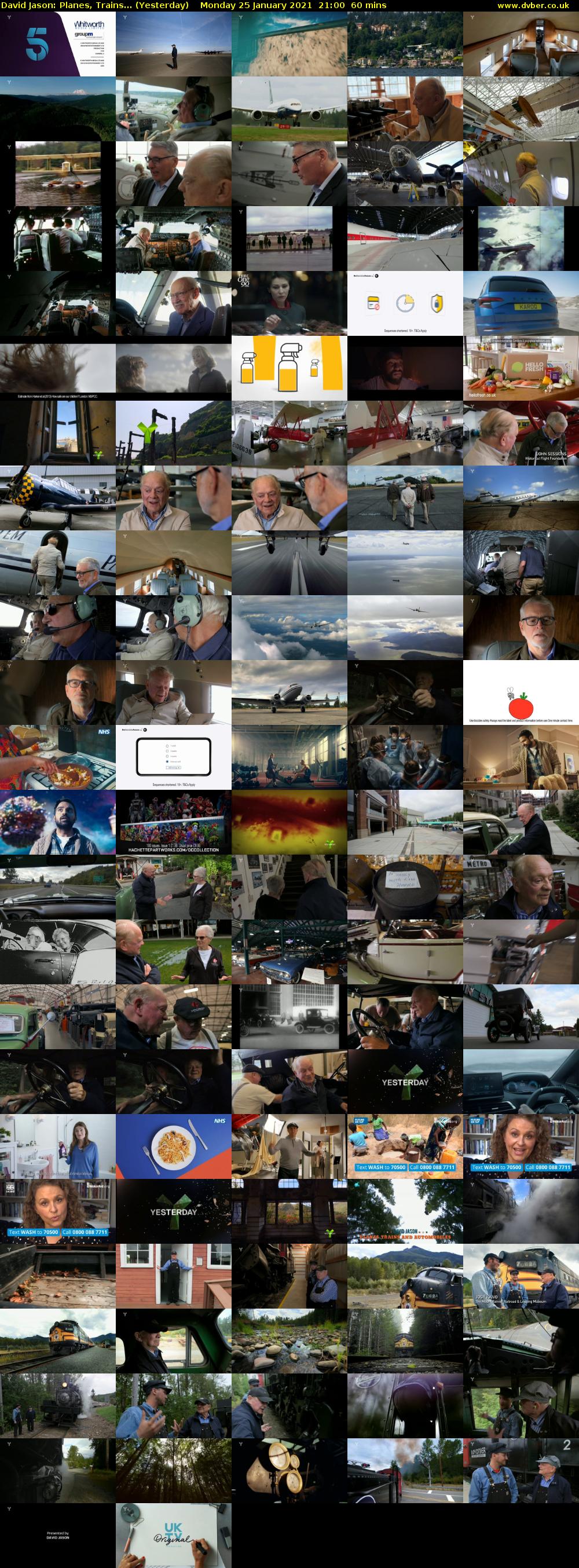 David Jason: Planes, Trains... (Yesterday) Monday 25 January 2021 21:00 - 22:00