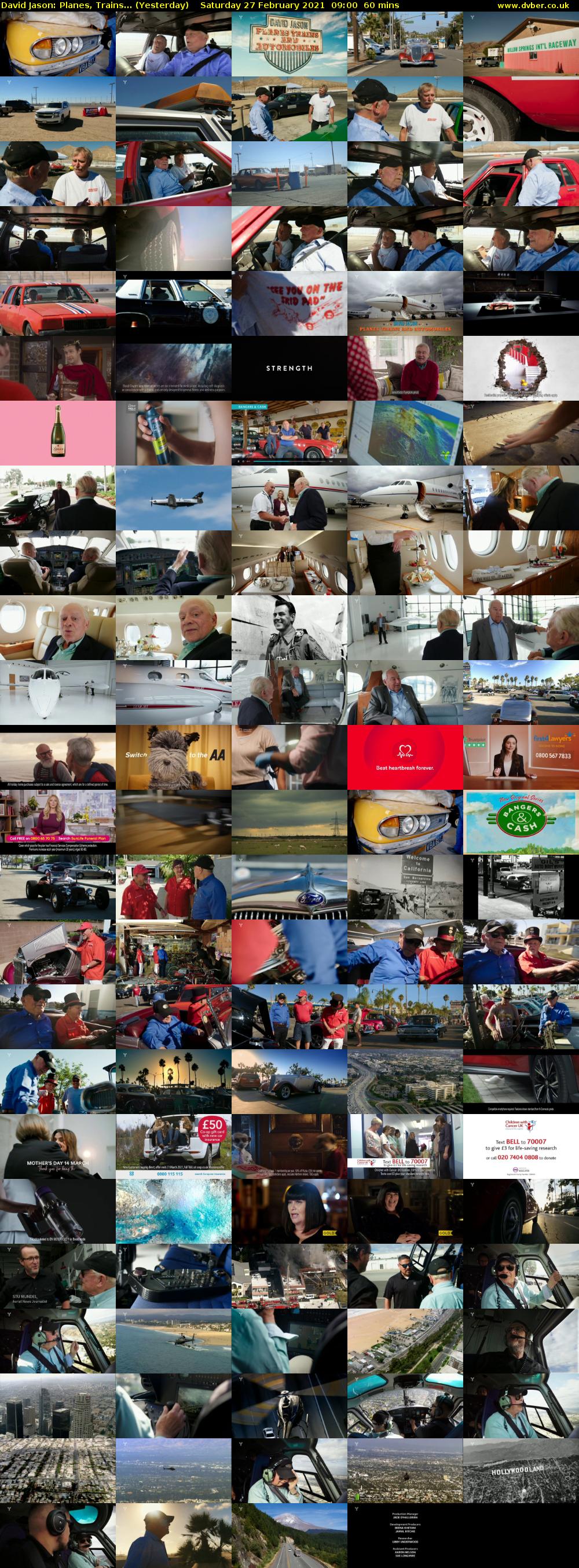 David Jason: Planes, Trains... (Yesterday) Saturday 27 February 2021 09:00 - 10:00