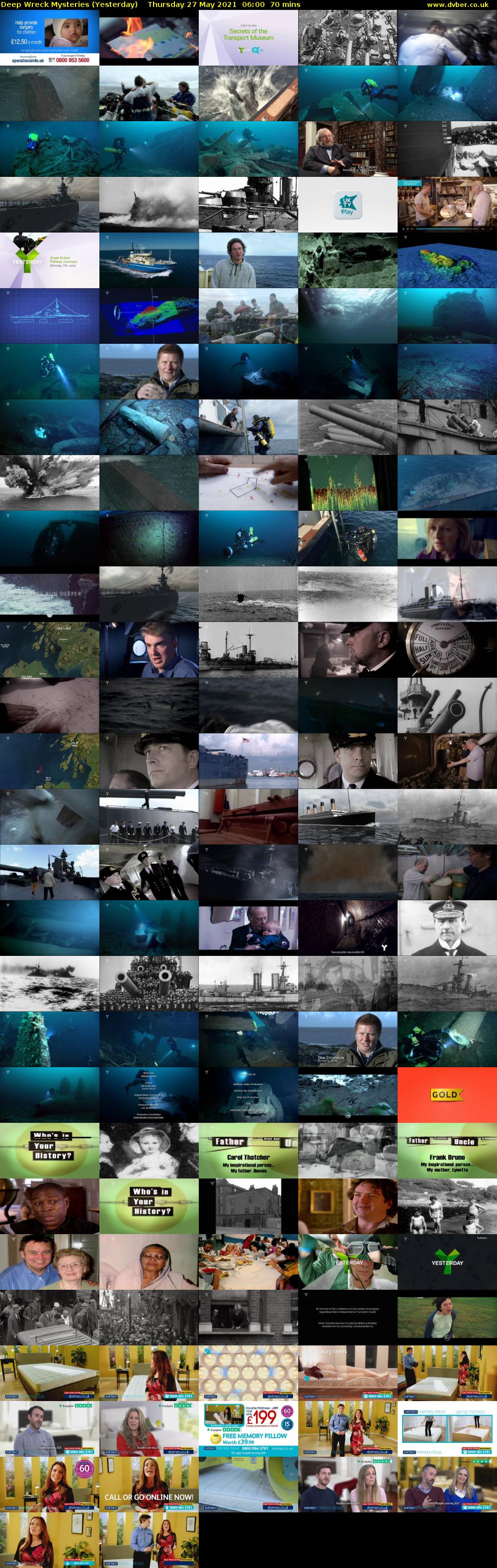 Deep Wreck Mysteries (Yesterday) Thursday 27 May 2021 06:00 - 07:10