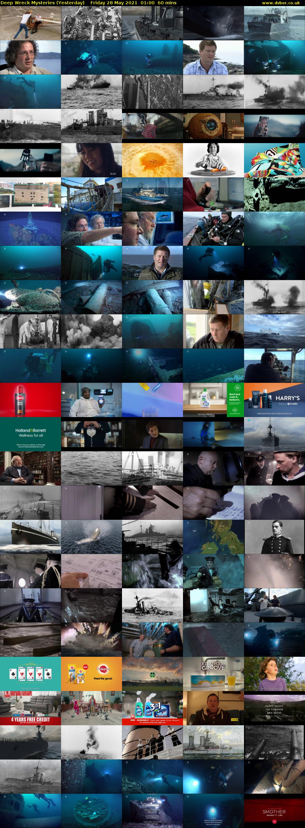 Deep Wreck Mysteries (Yesterday) Friday 28 May 2021 01:00 - 02:00