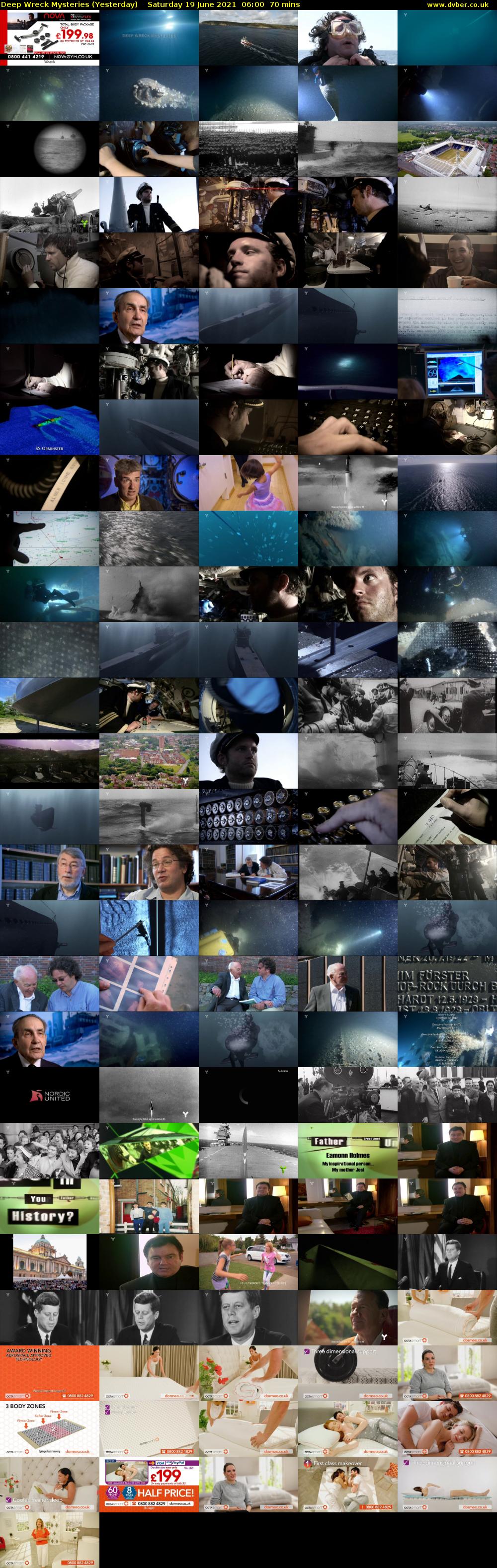 Deep Wreck Mysteries (Yesterday) Saturday 19 June 2021 06:00 - 07:10