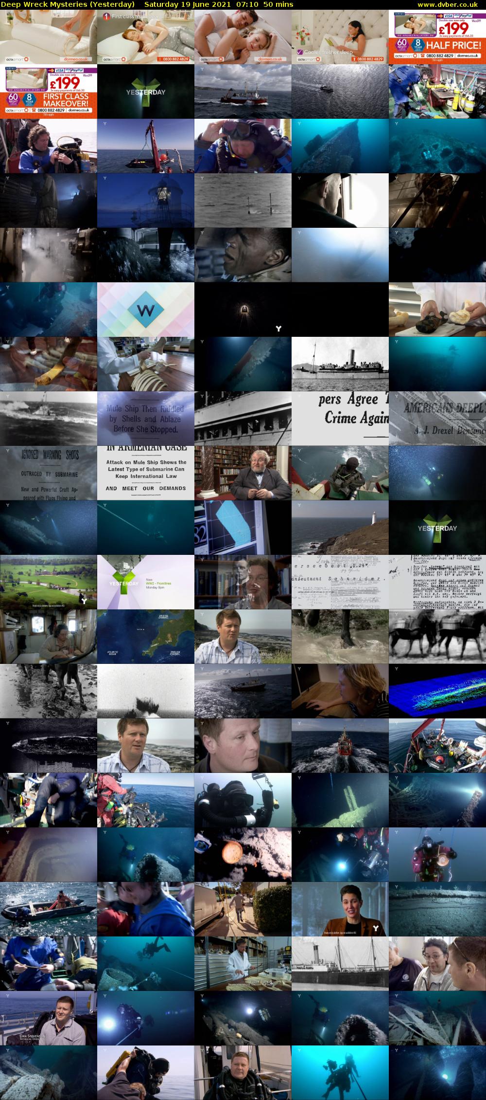 Deep Wreck Mysteries (Yesterday) Saturday 19 June 2021 07:10 - 08:00