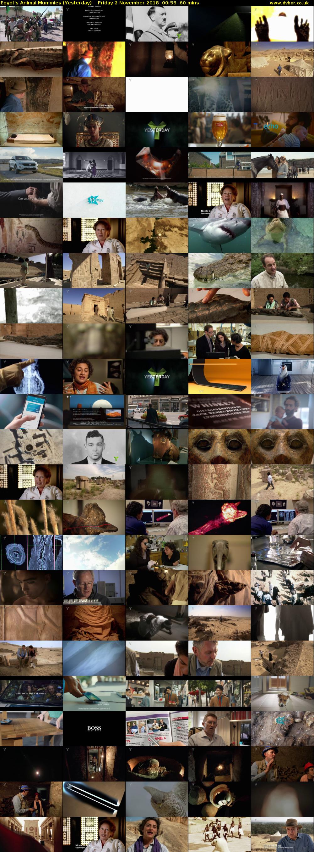 Egypt's Animal Mummies (Yesterday) Friday 2 November 2018 00:55 - 01:55