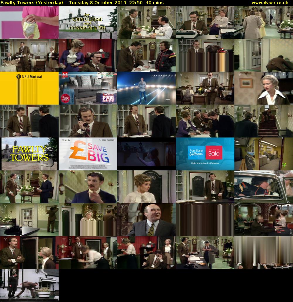Fawlty Towers (Yesterday) Tuesday 8 October 2019 22:50 - 23:30