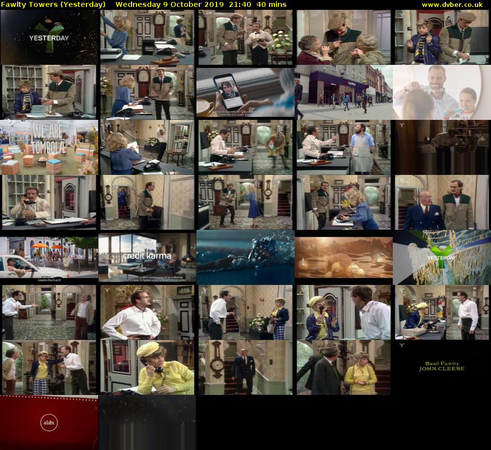 Fawlty Towers (Yesterday) Wednesday 9 October 2019 21:40 - 22:20