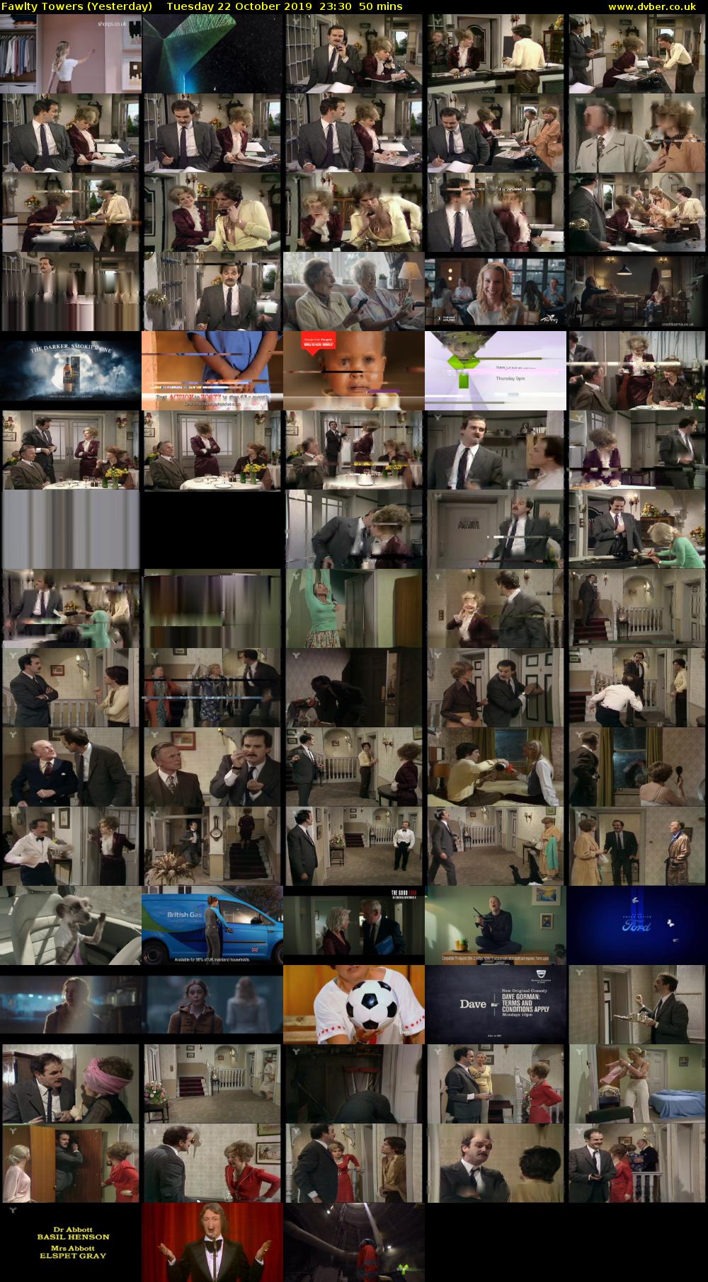 Fawlty Towers (Yesterday) Tuesday 22 October 2019 23:30 - 00:20