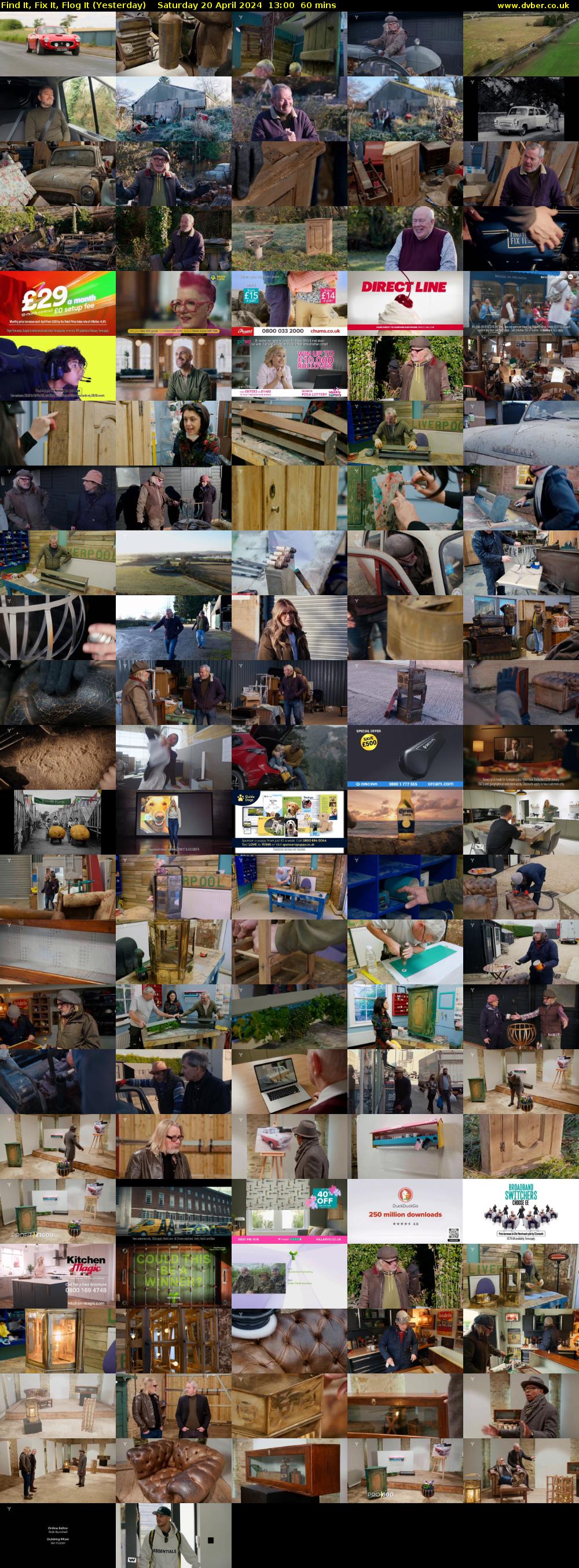 Find It, Fix It, Flog It (Yesterday) Saturday 20 April 2024 13:00 - 14:00