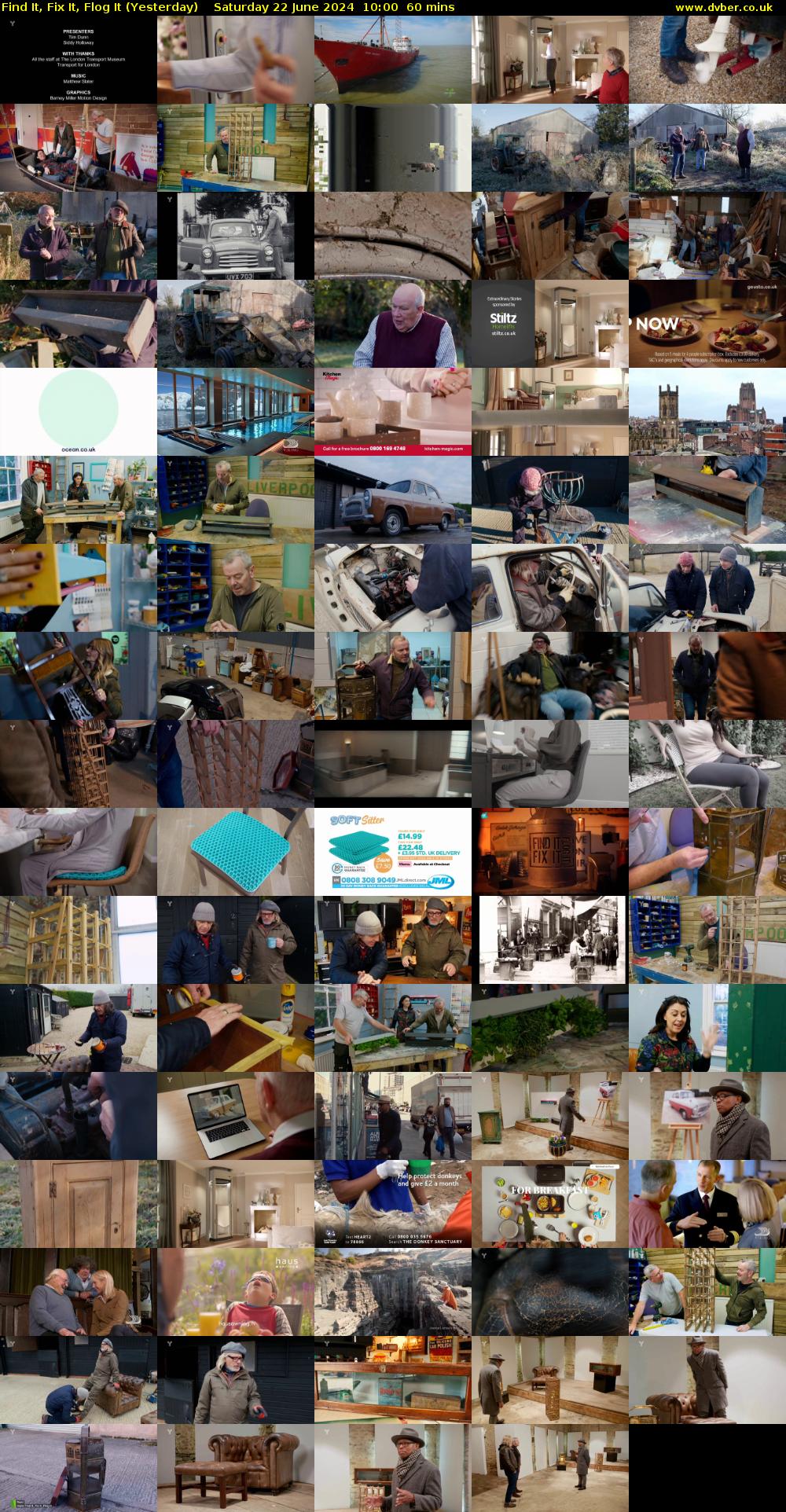 Find It, Fix It, Flog It (Yesterday) Saturday 22 June 2024 10:00 - 11:00
