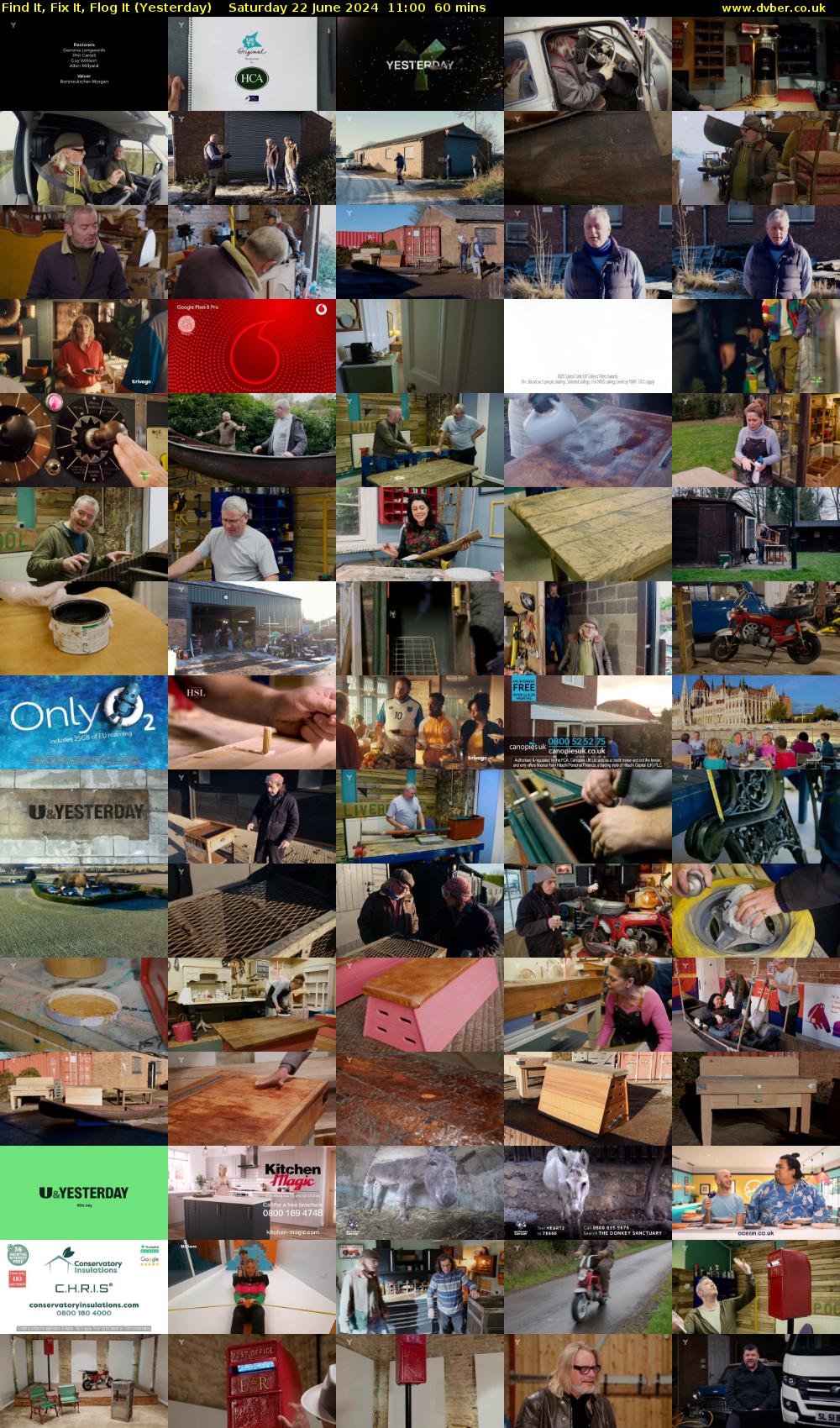 Find It, Fix It, Flog It (Yesterday) Saturday 22 June 2024 11:00 - 12:00
