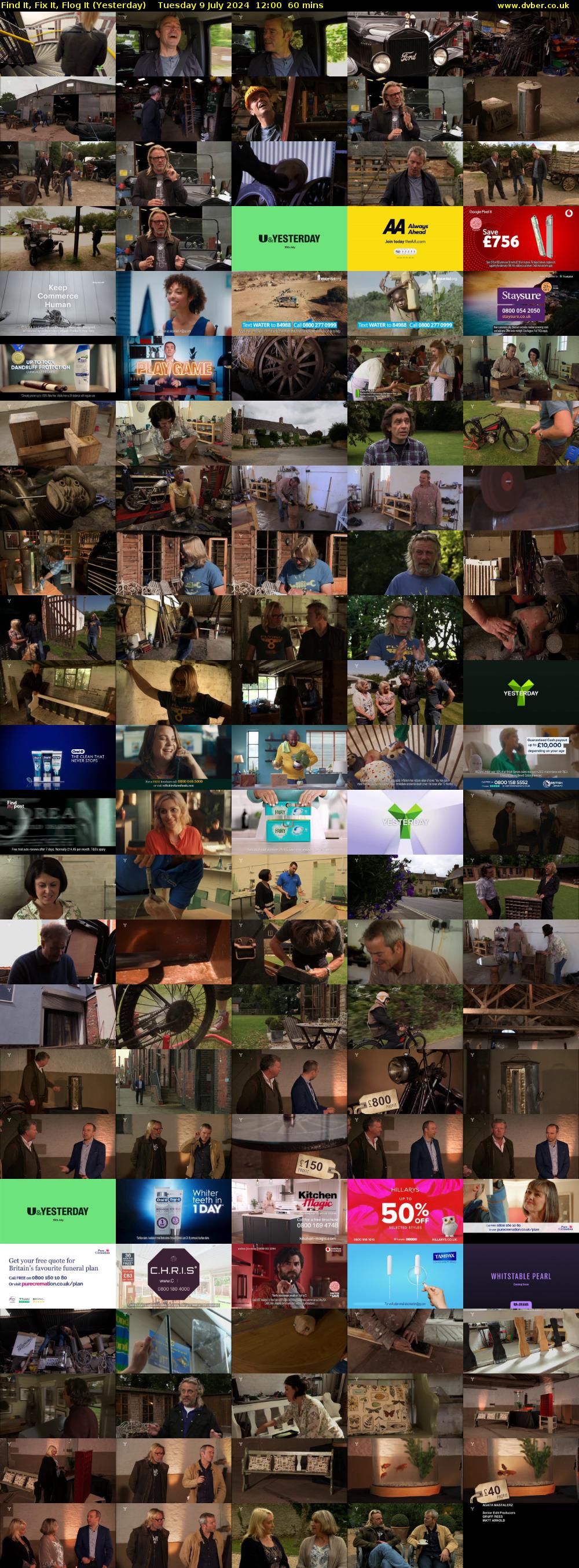 Find It, Fix It, Flog It (Yesterday) Tuesday 9 July 2024 12:00 - 13:00