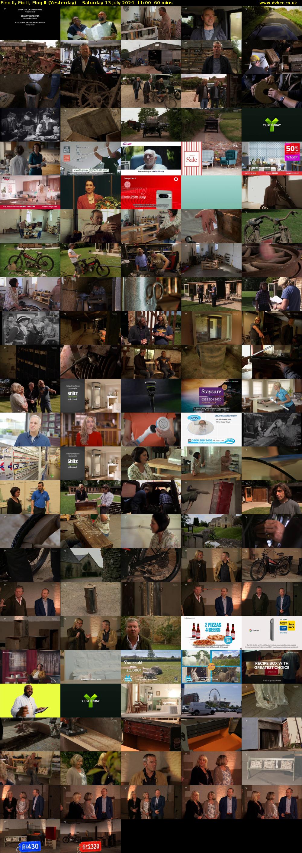 Find It, Fix It, Flog It (Yesterday) Saturday 13 July 2024 11:00 - 12:00